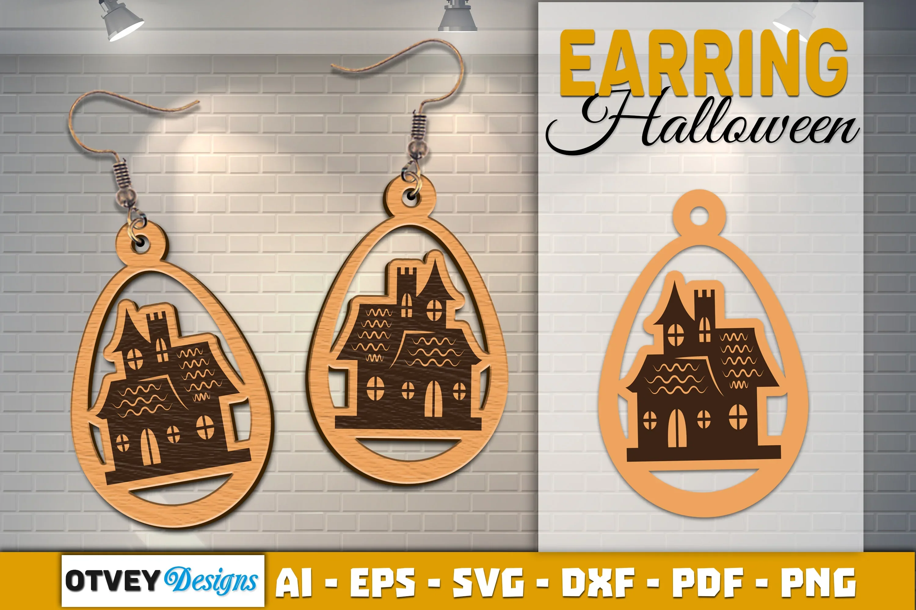 Earring Halloween Lasercut SVG Bundle - Image 2