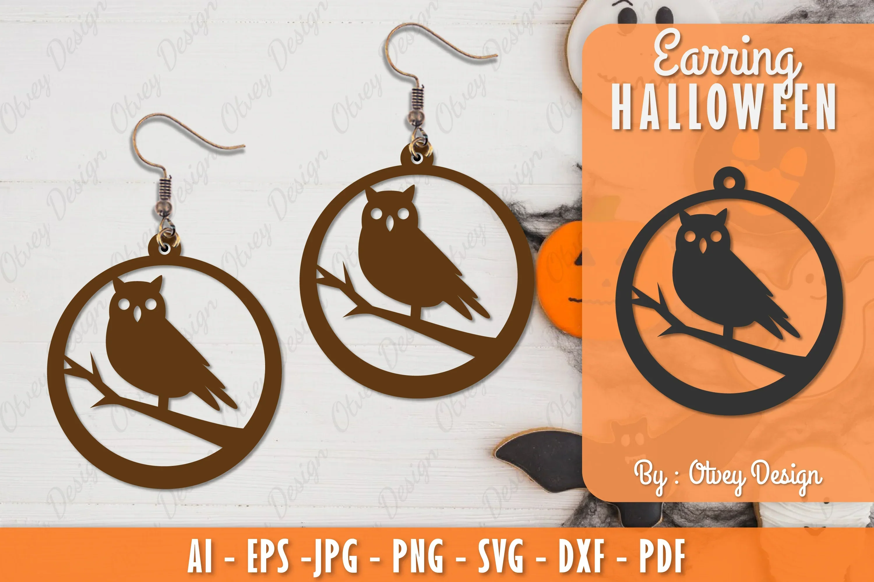 Earring Halloween Lasercut SVG Bundle