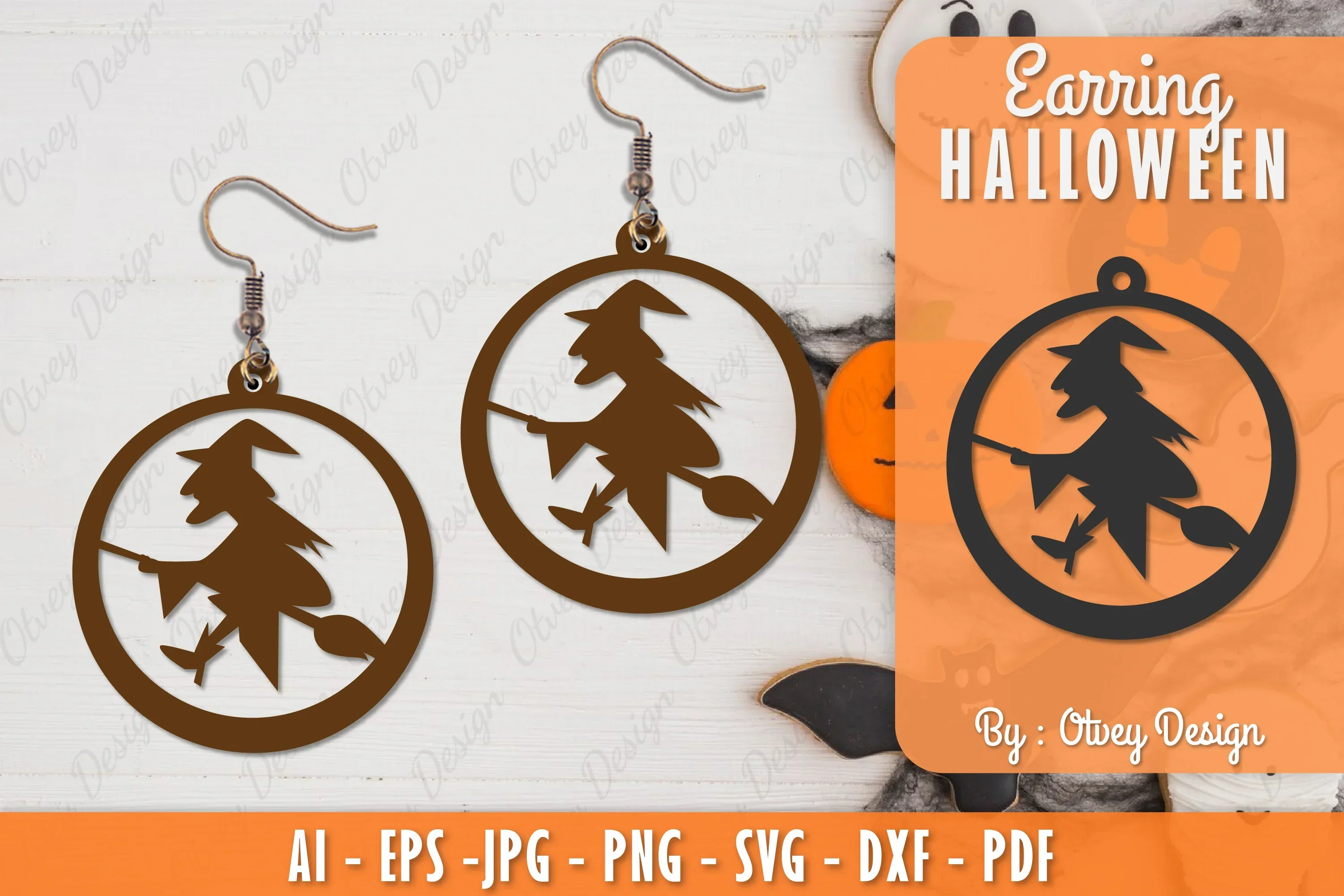 Earring Halloween Lasercut SVG Bundle