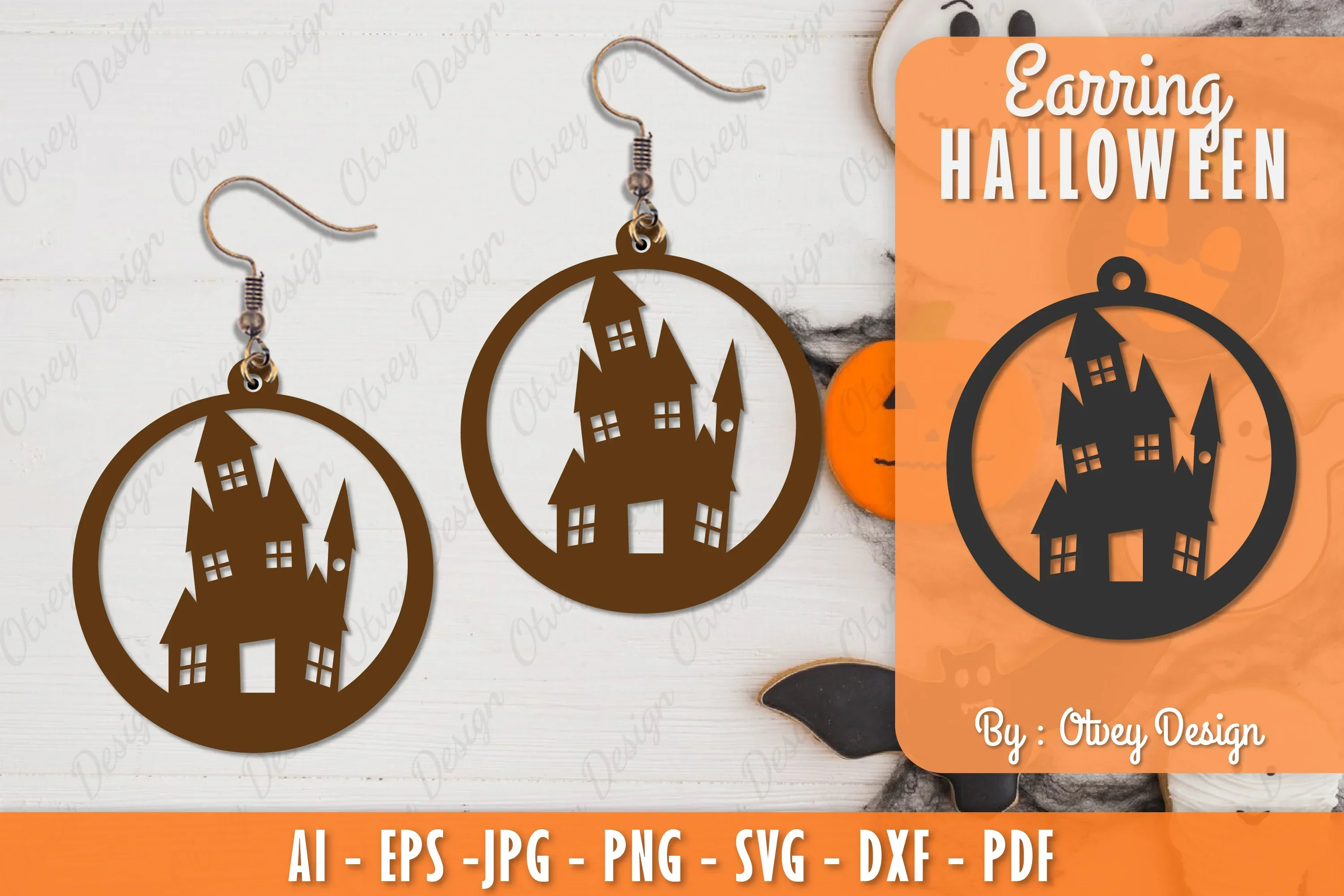 Earring Halloween Lasercut SVG Bundle