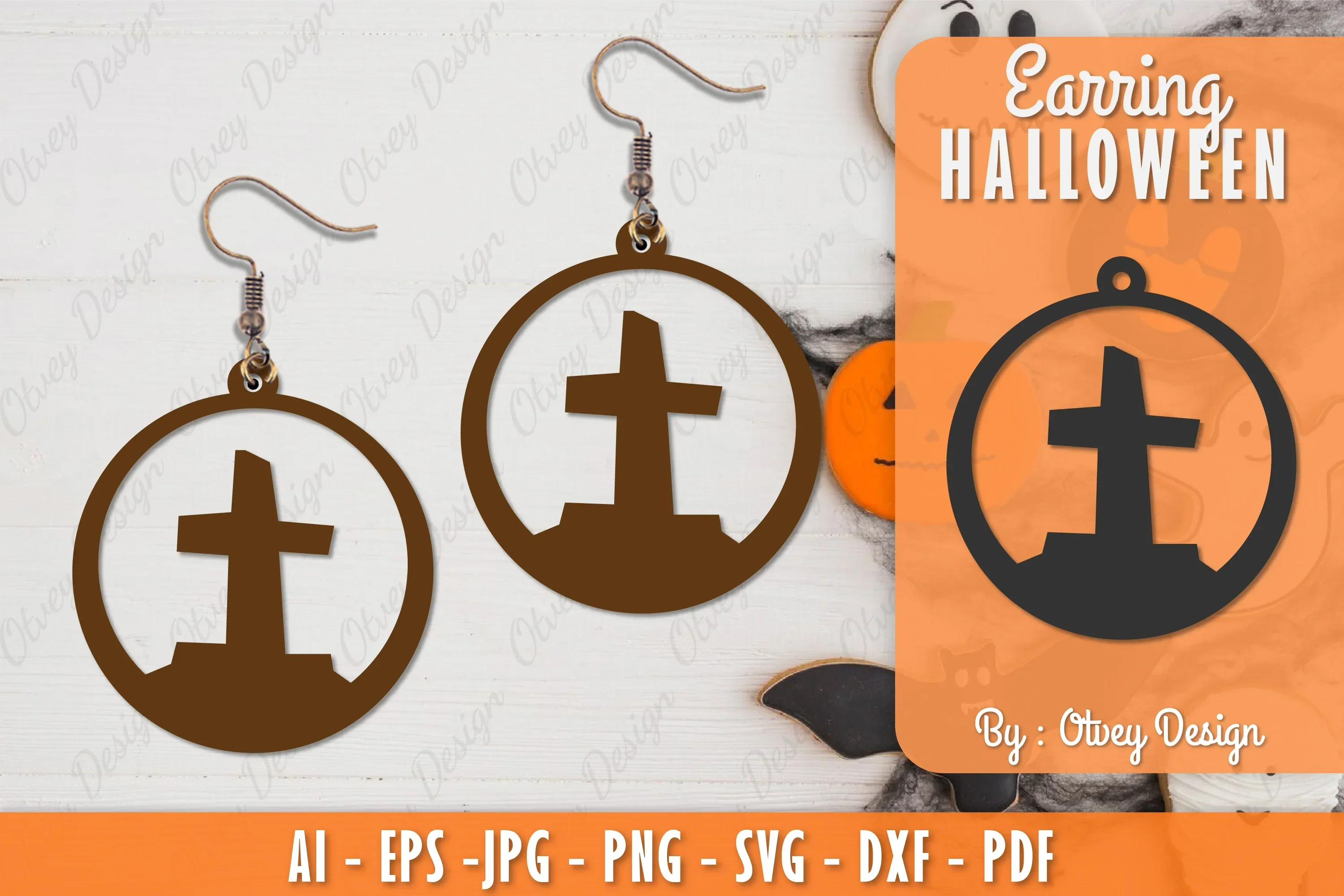 Earring Halloween Lasercut SVG Bundle