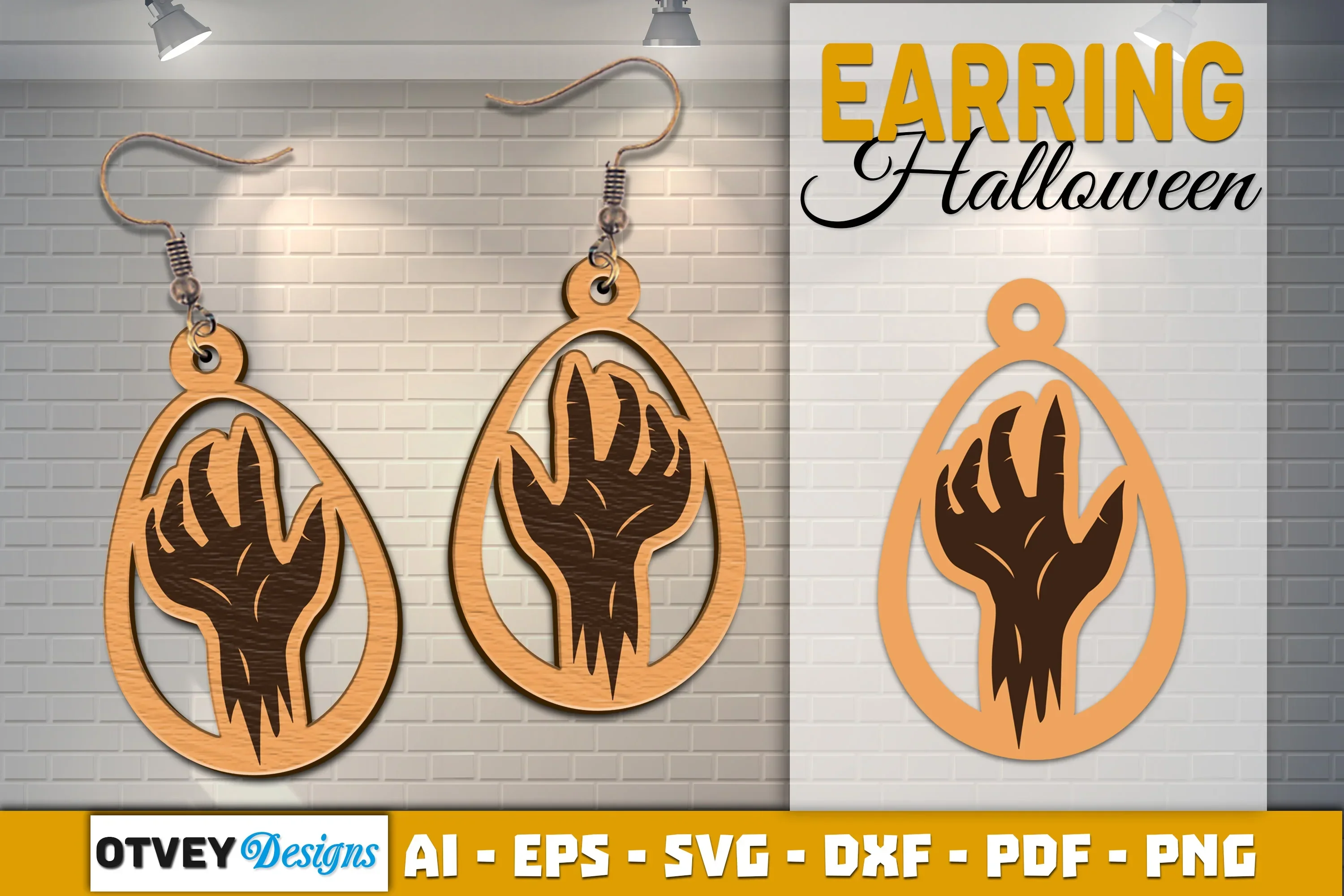 Earring Halloween Lasercut SVG Bundle - Image 2