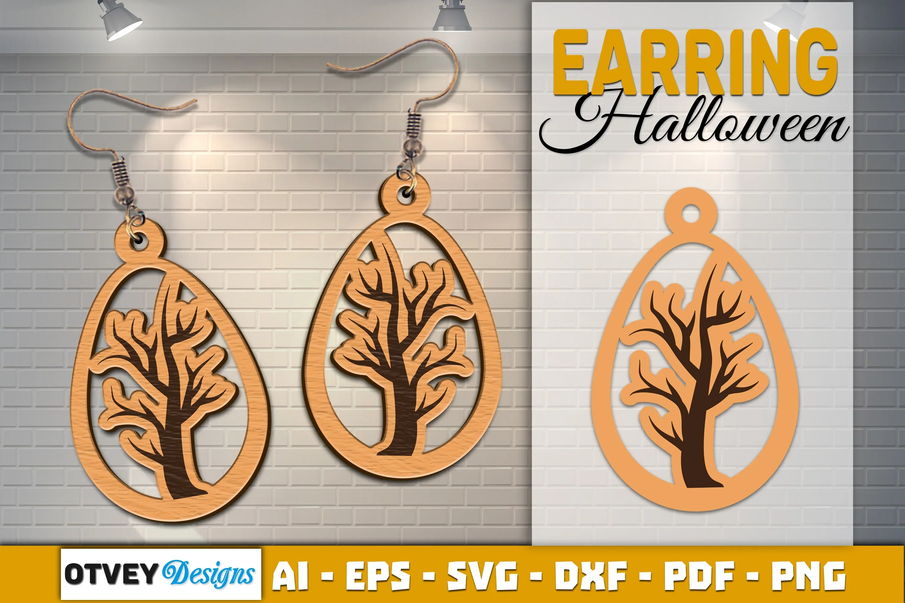 Earring Halloween Lasercut SVG Bundle - Image 2