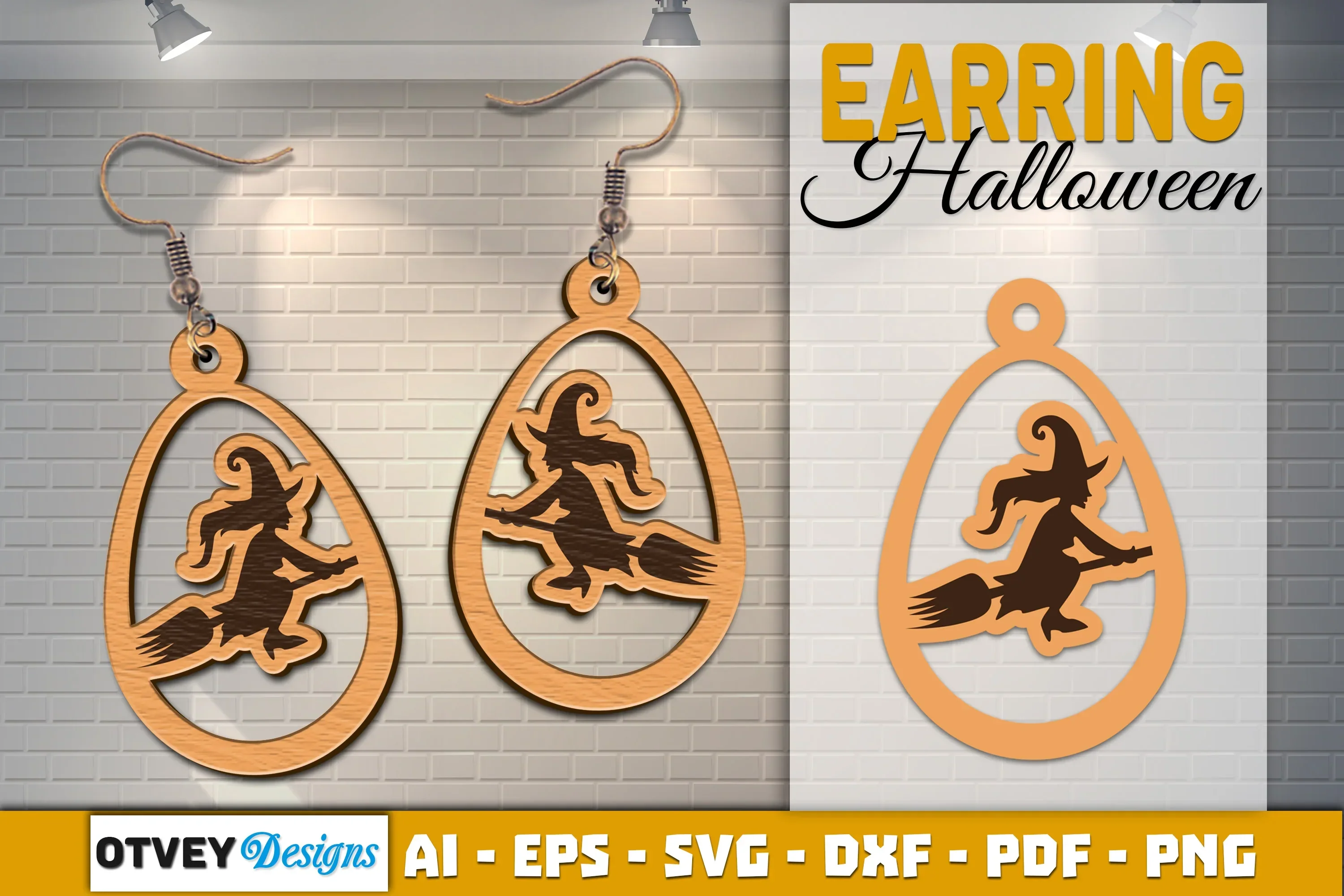 Earring Halloween Lasercut SVG Bundle - Image 2