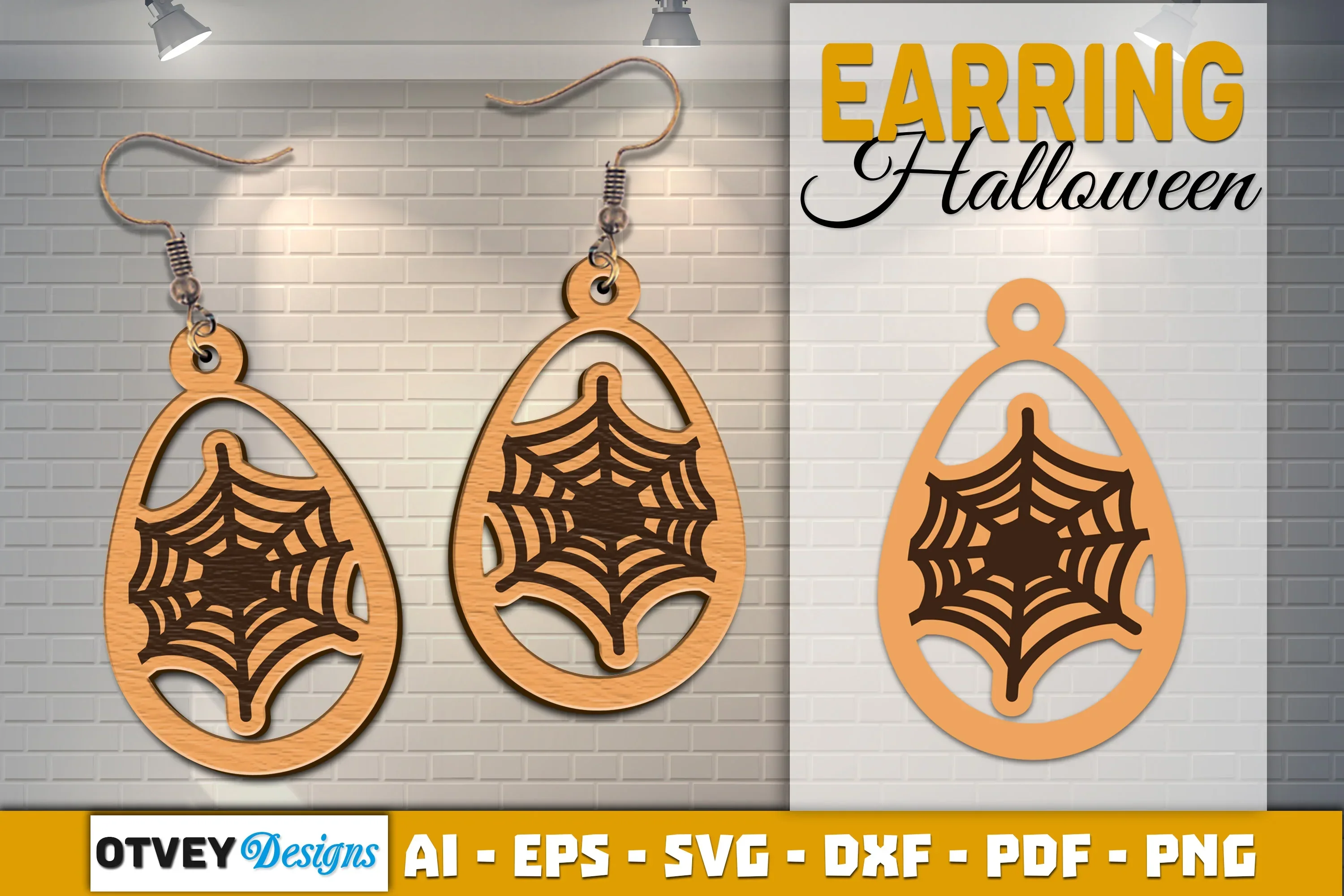 Earring Halloween Lasercut SVG Bundle - Image 2