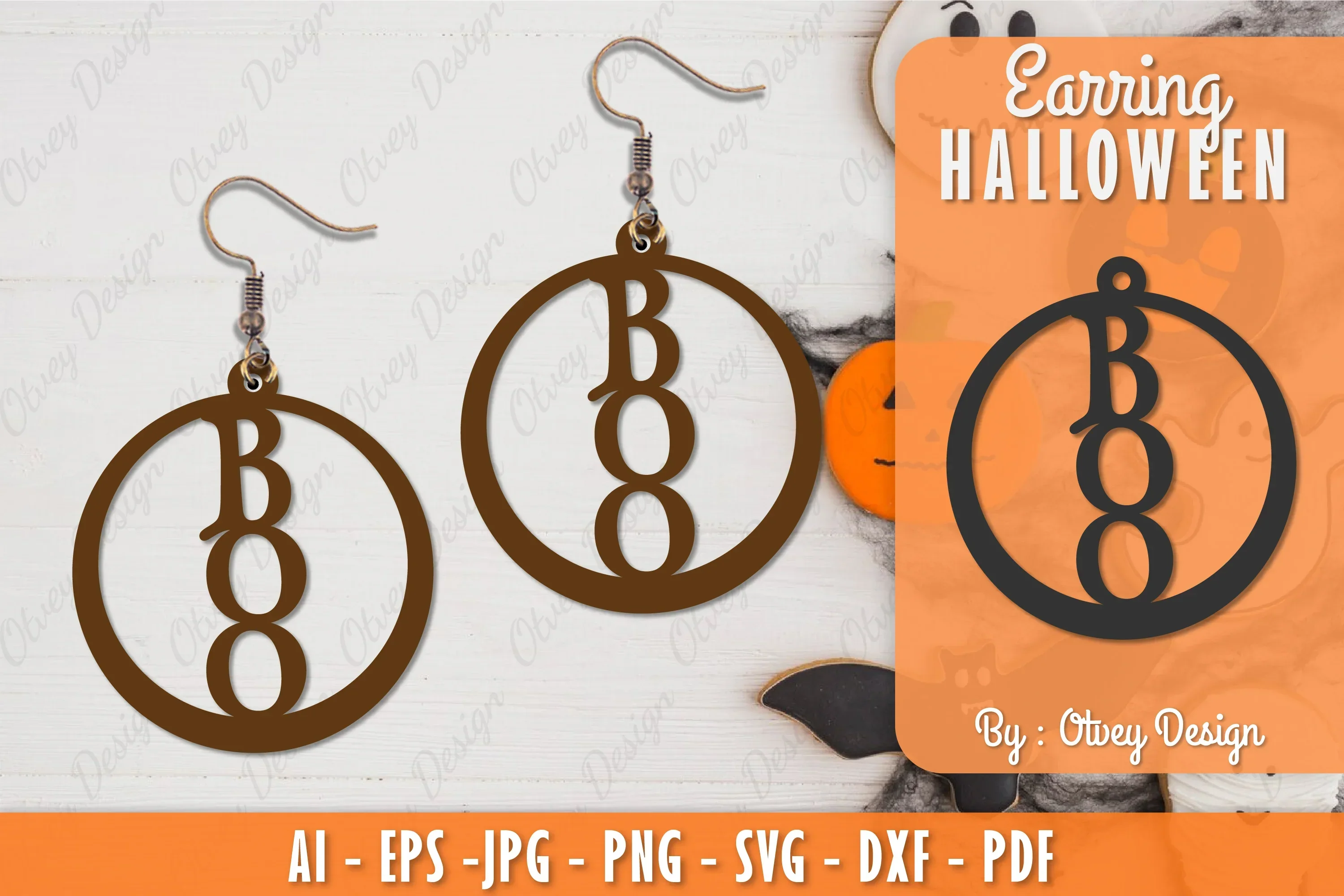 Earring Halloween Lasercut SVG Bundle