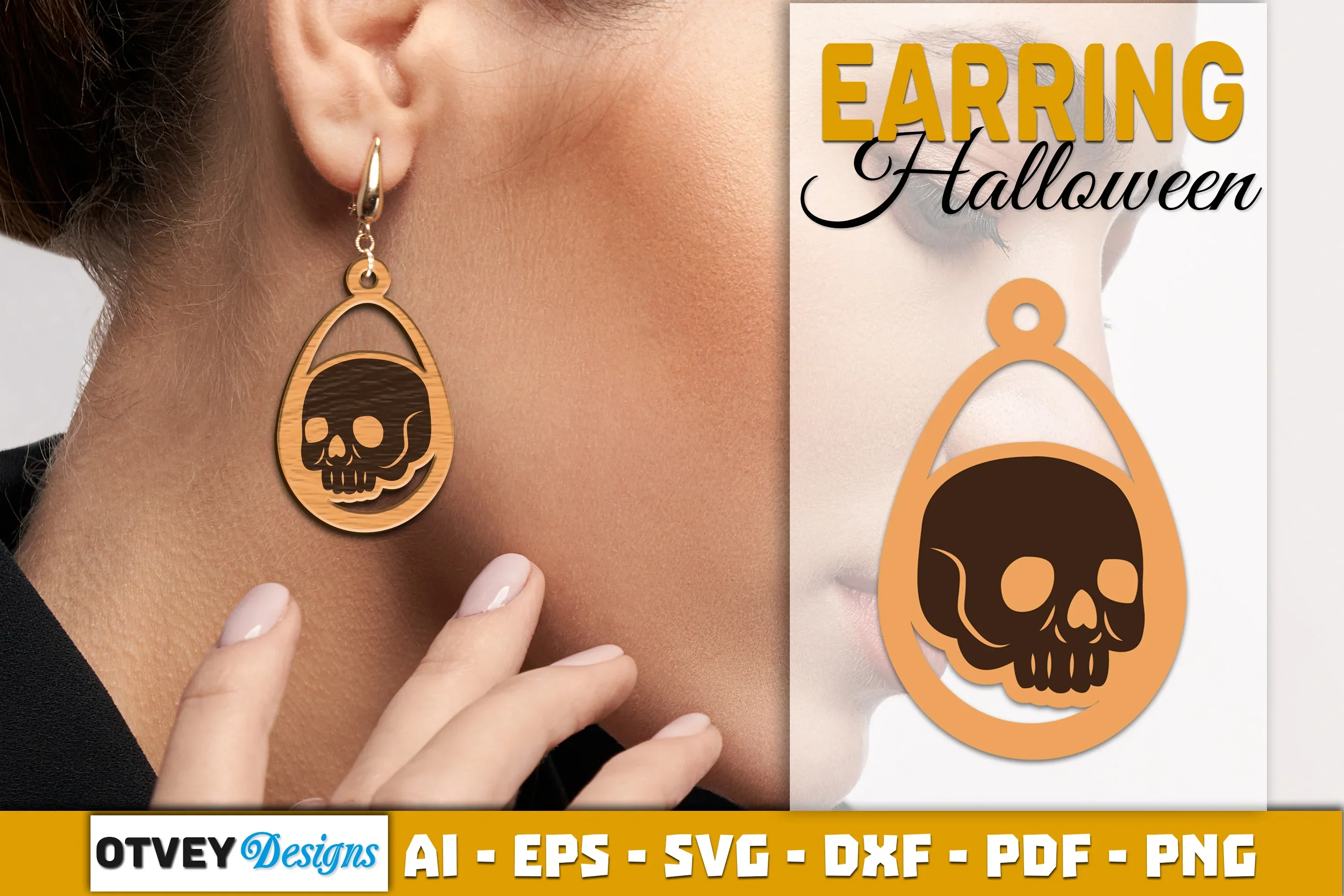 Earring Halloween Lasercut SVG Bundle