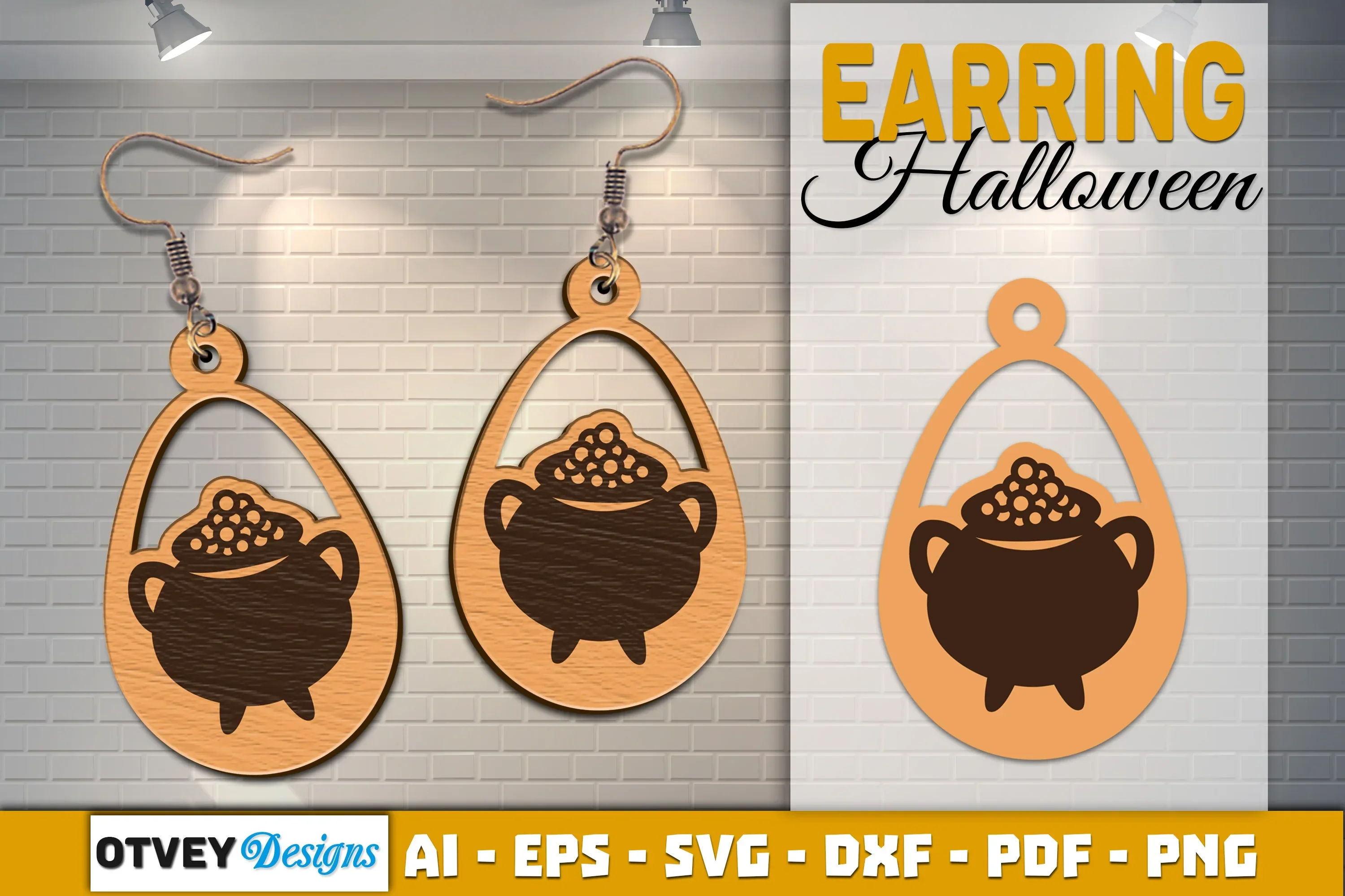 Earring Halloween Lasercut SVG Bundle - Image 2