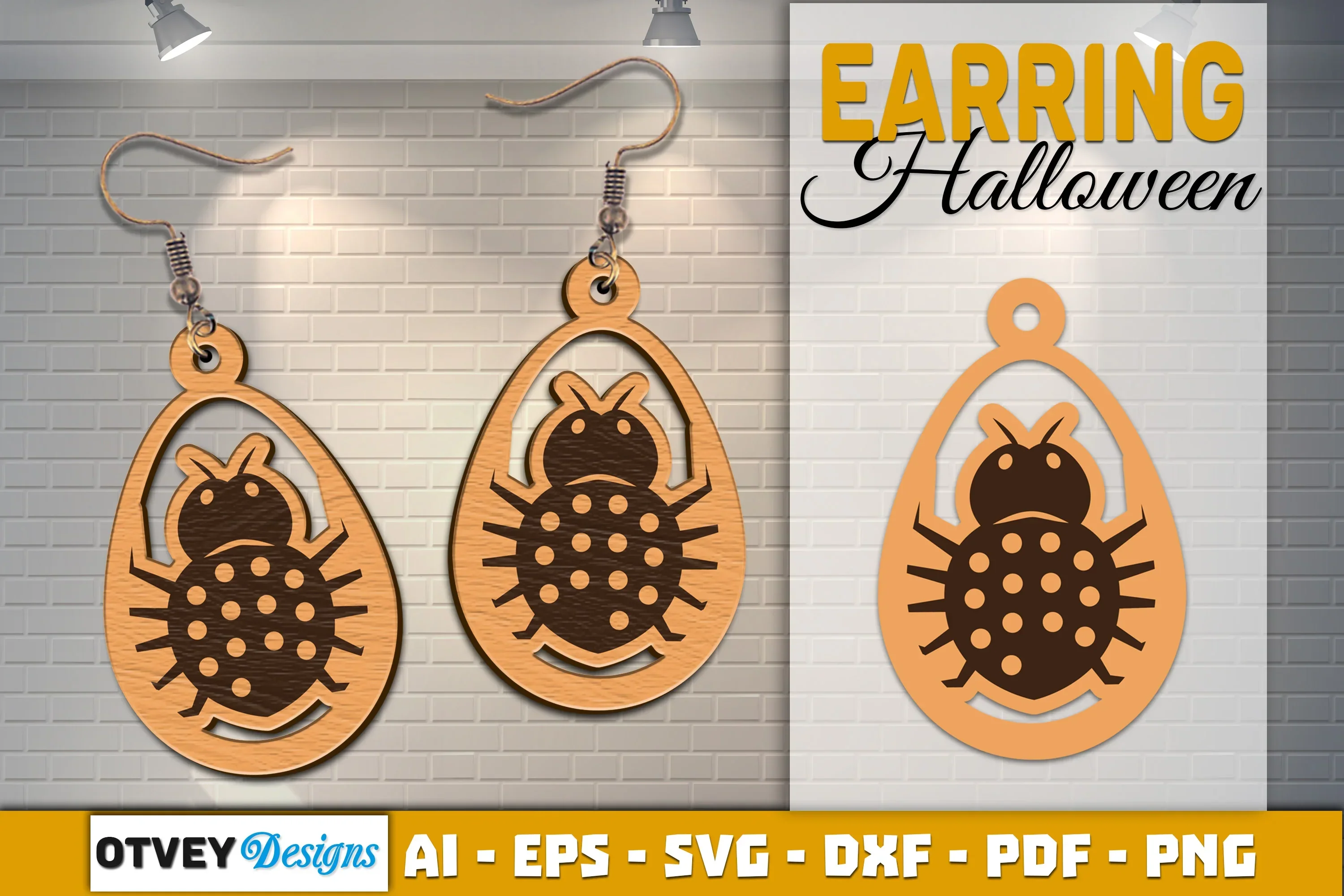 Earring Halloween Lasercut SVG Bundle - Image 2