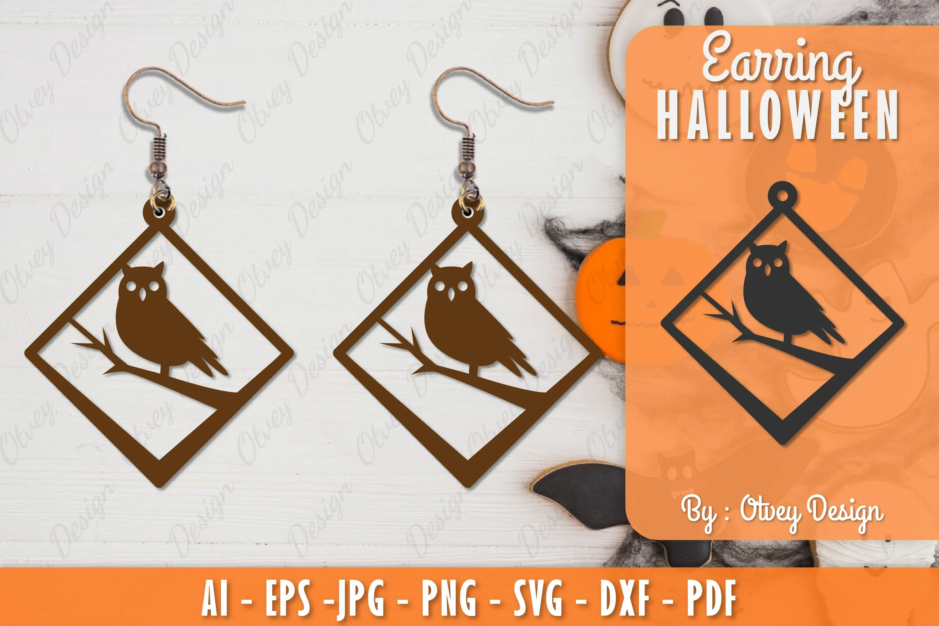 Earring Halloween Lasercut SVG Bundle