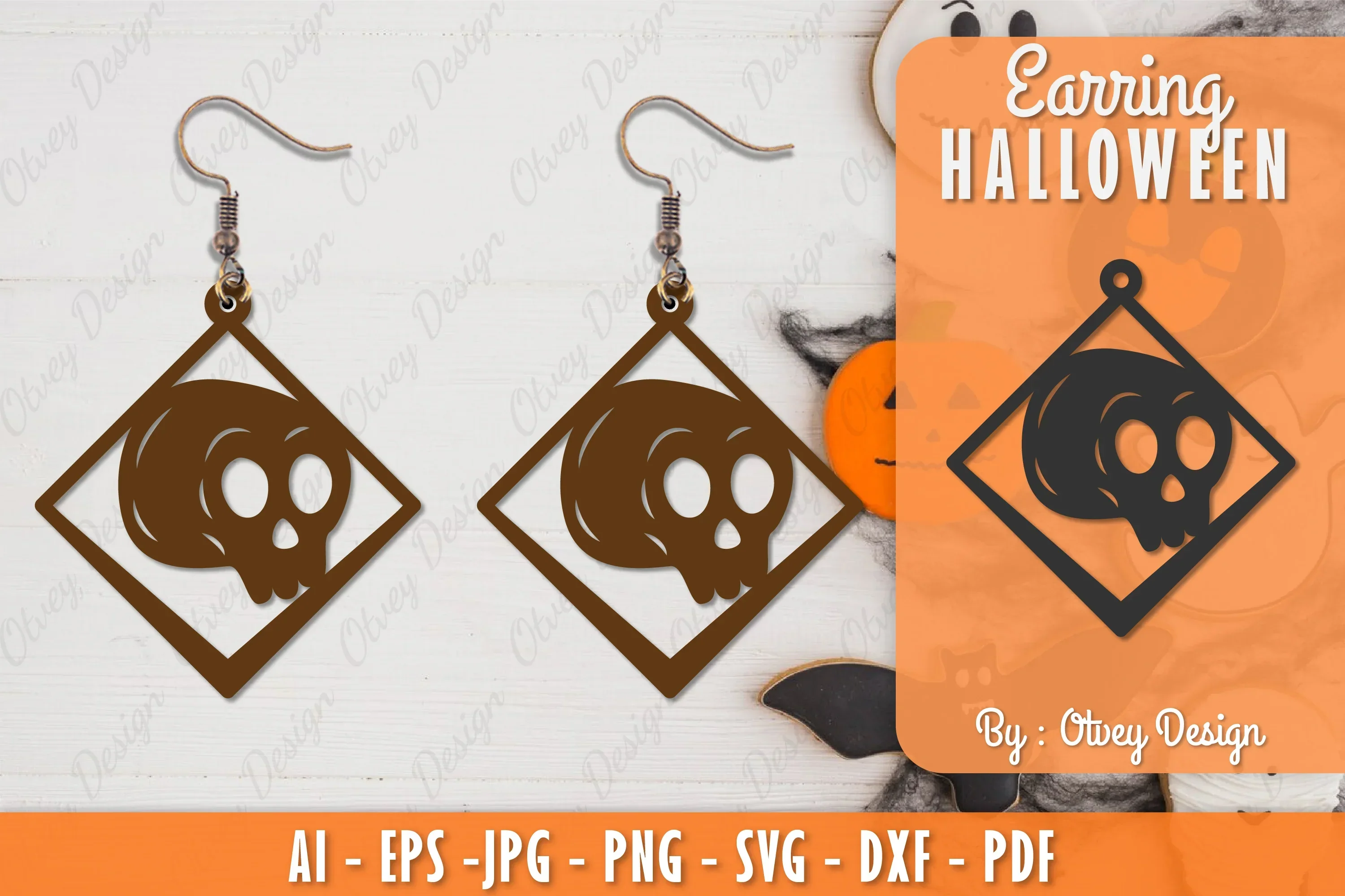 Earring Halloween Lasercut SVG Bundle