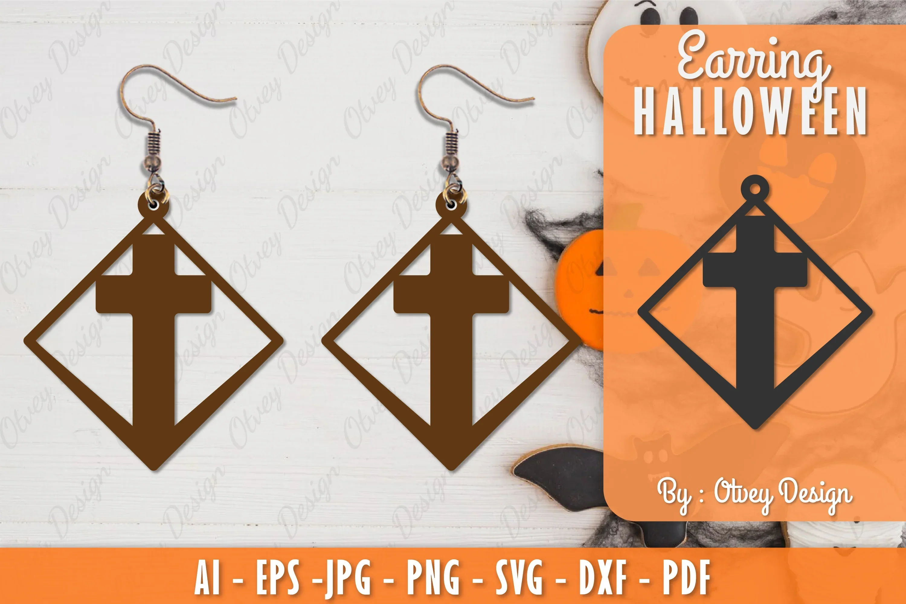 Earring Halloween Lasercut SVG Bundle