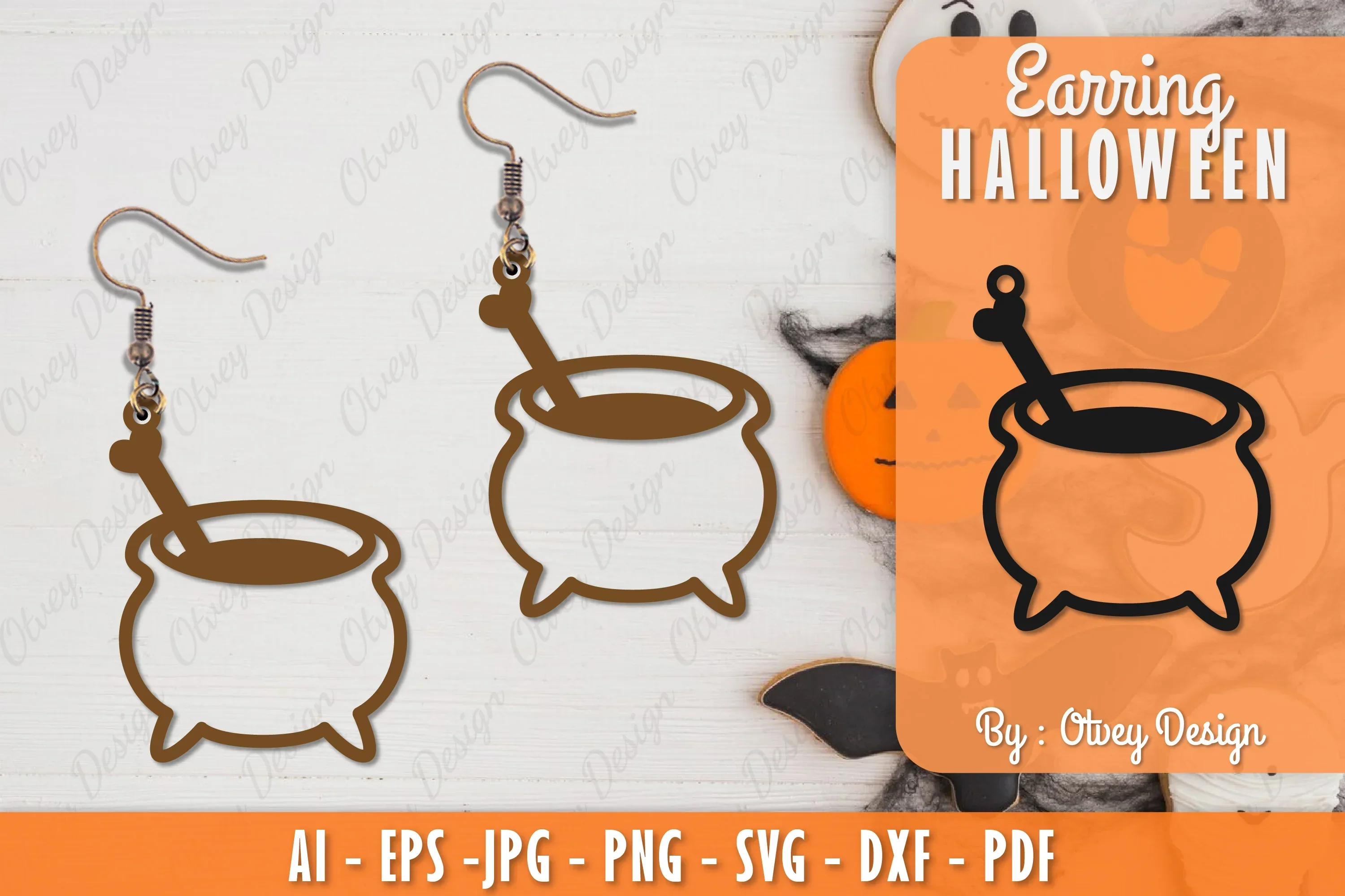 Earring Halloween Lasercut SVG Bundle