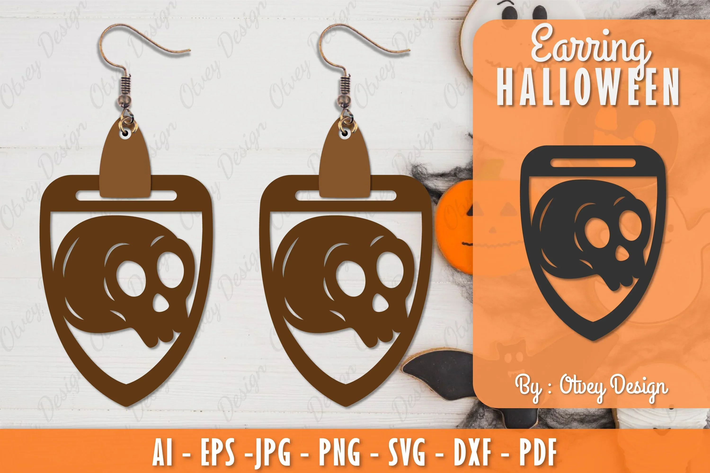 Earring Halloween Lasercut SVG Bundle