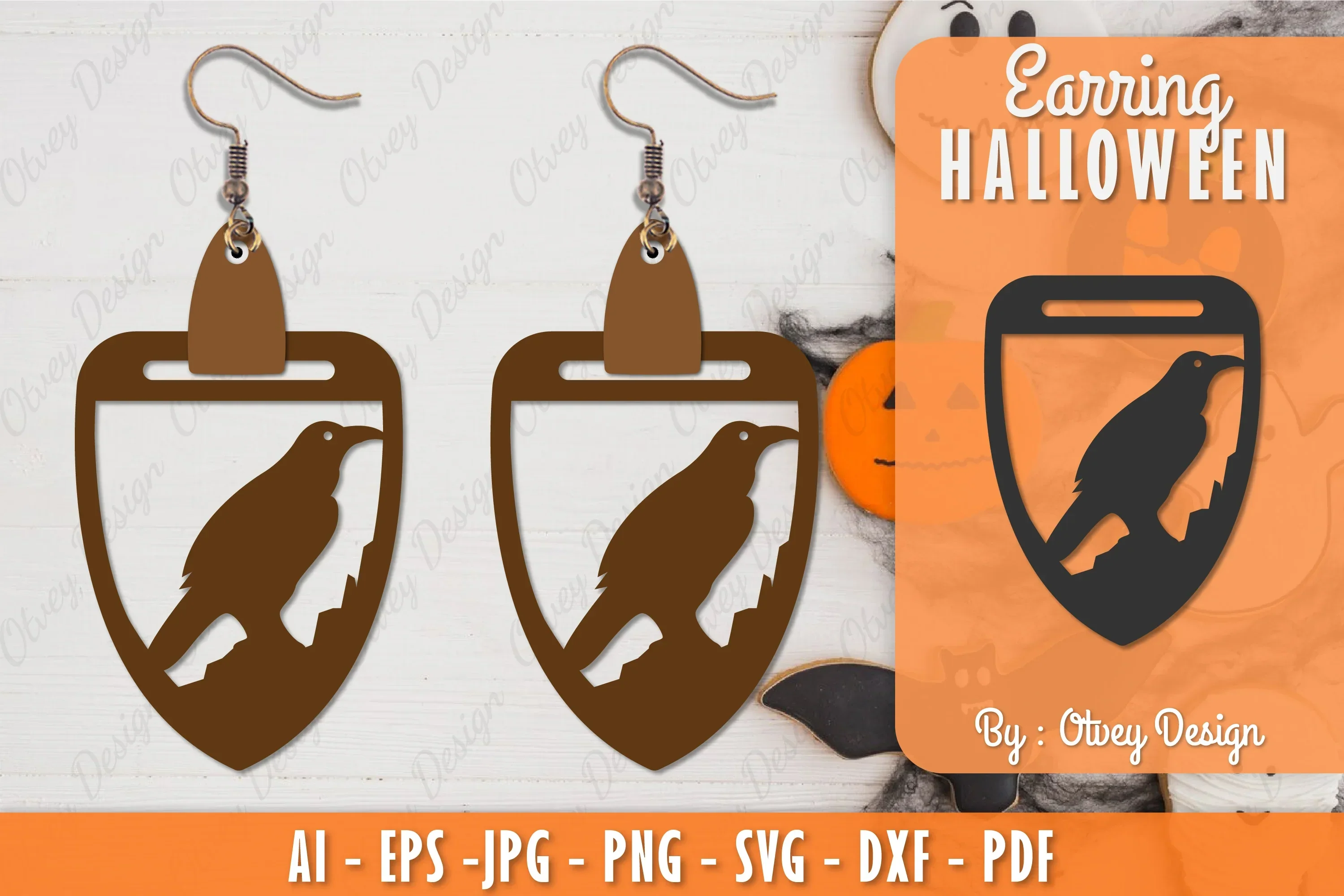 Earring Halloween Lasercut SVG Bundle