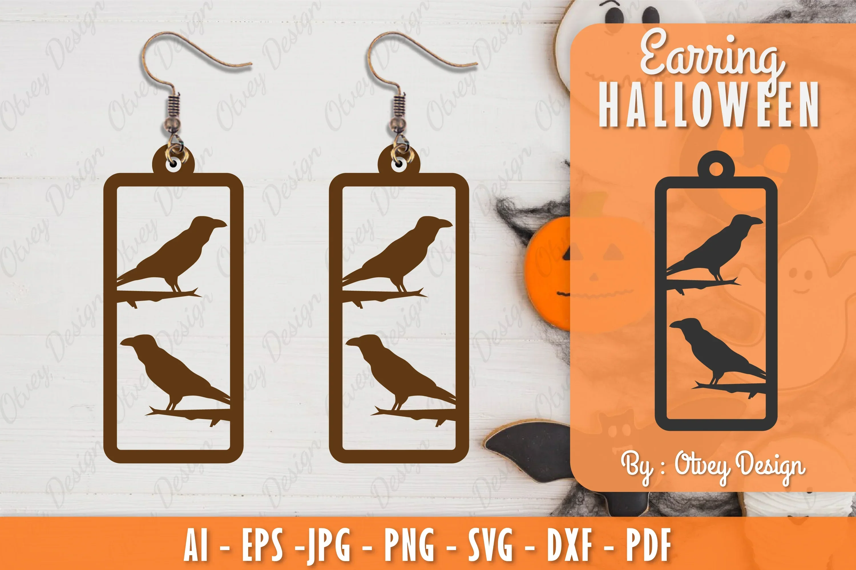 Earring Halloween Lasercut SVG Bundle