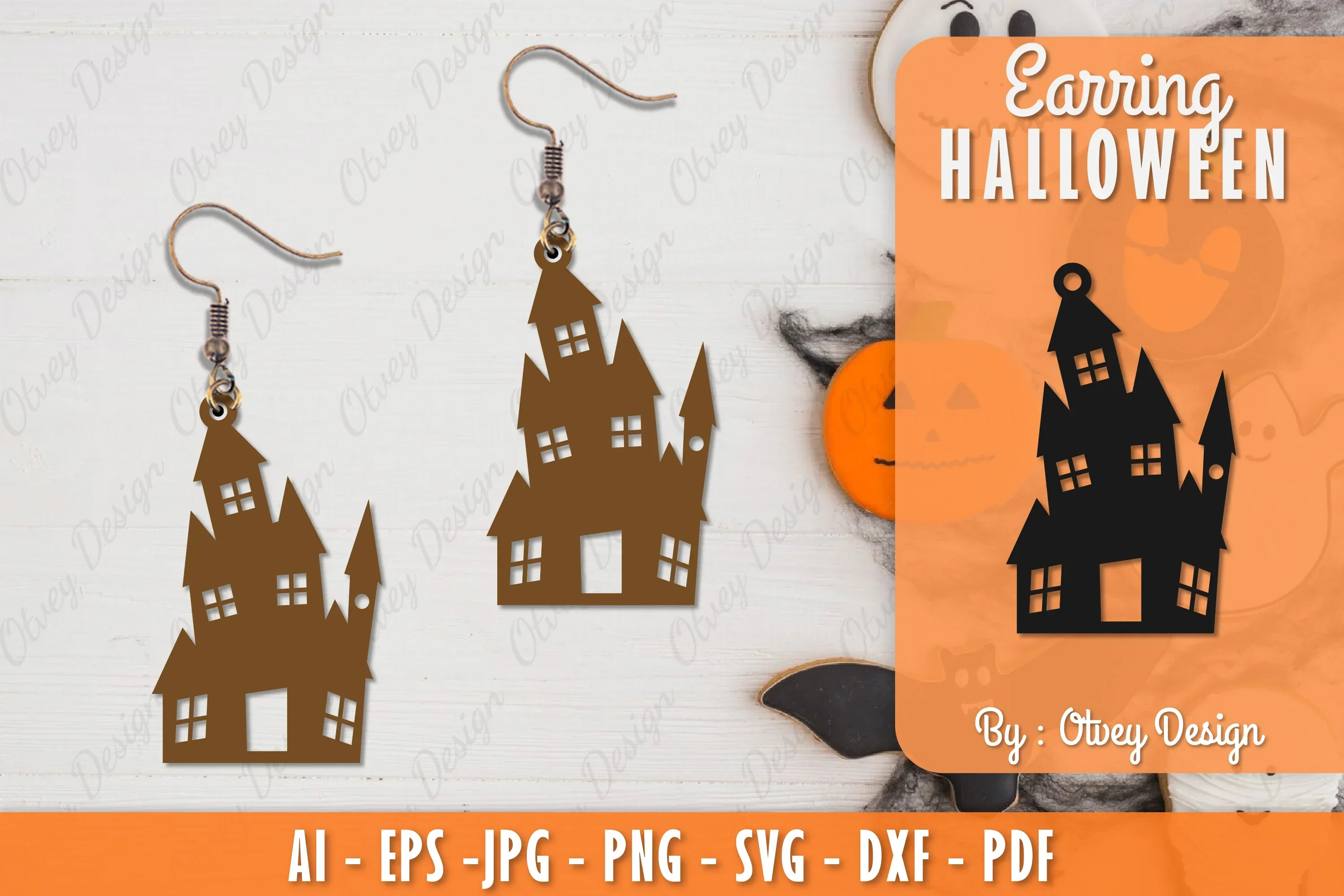 Earring Halloween Lasercut SVG Bundle