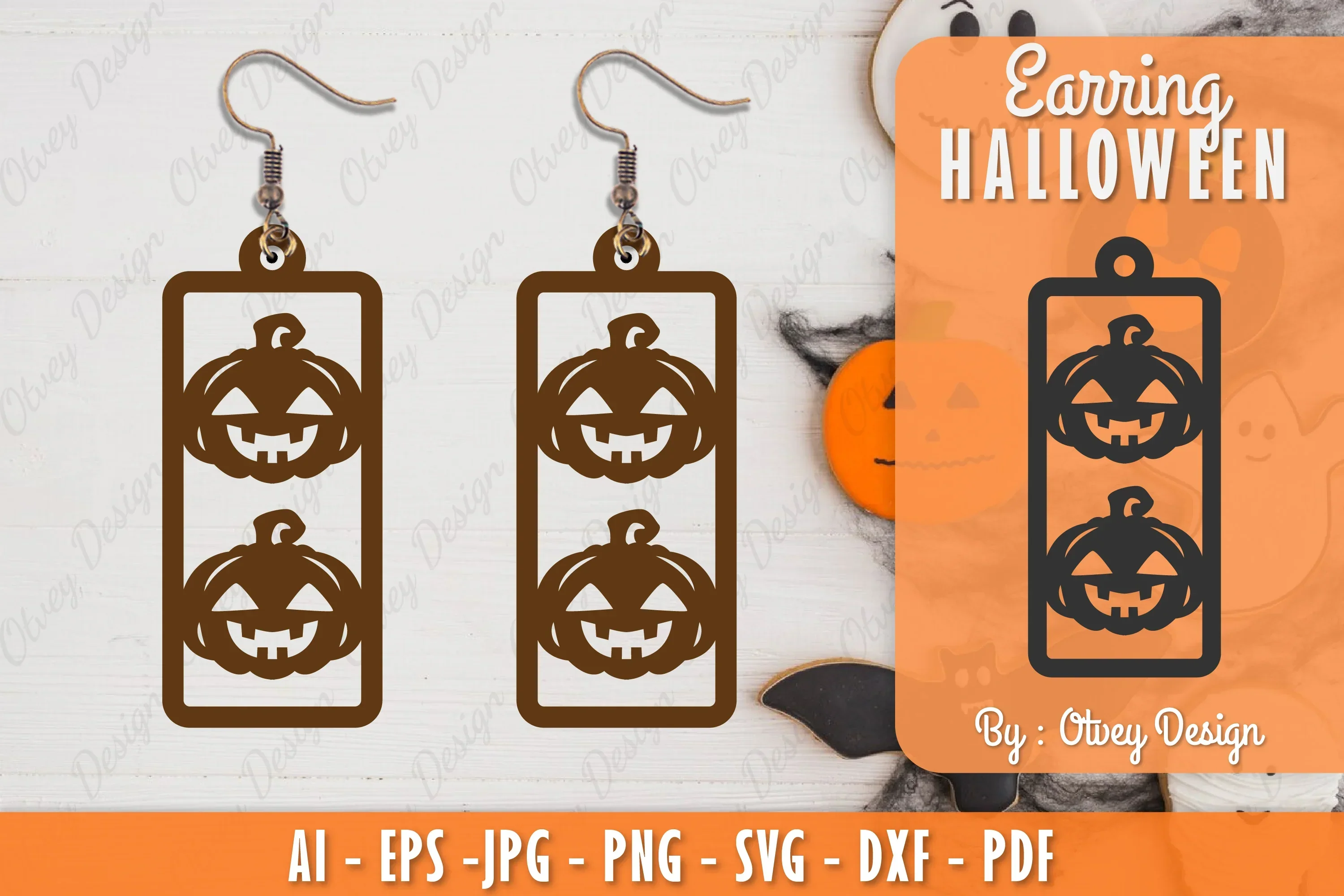 Earring Halloween Lasercut SVG Bundle