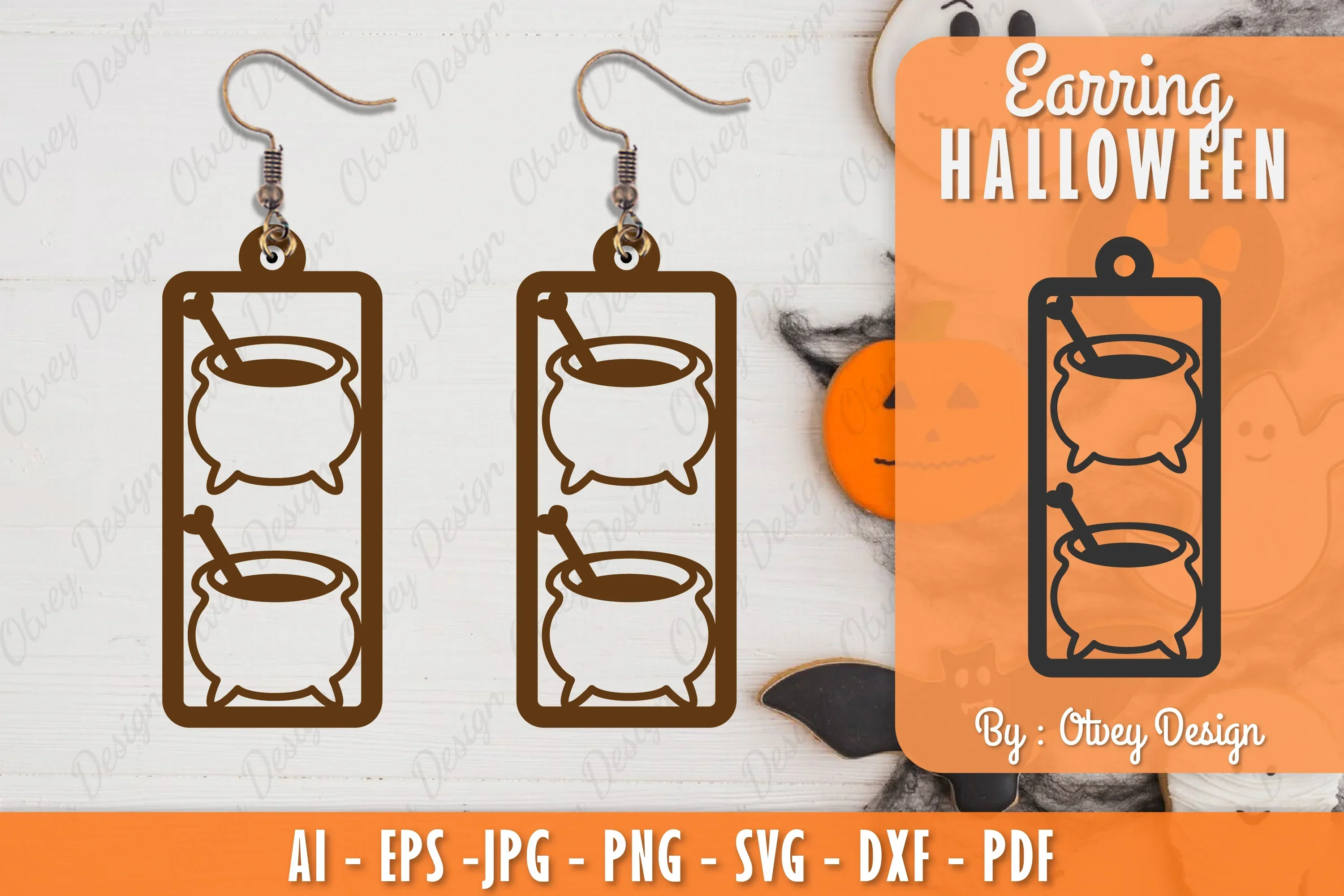 Earring Halloween Lasercut SVG Bundle