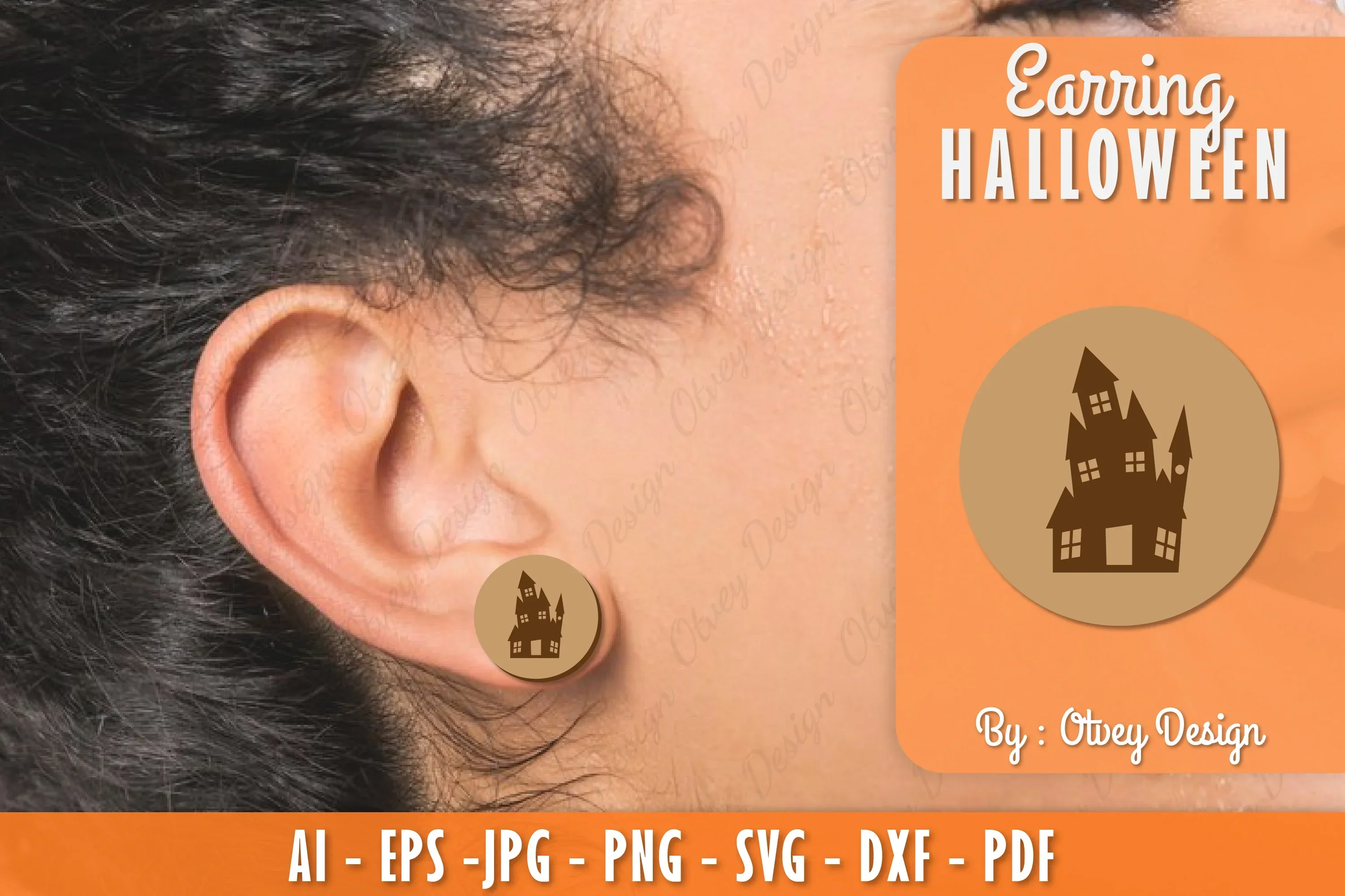 Earring Halloween Lasercut SVG Bundle