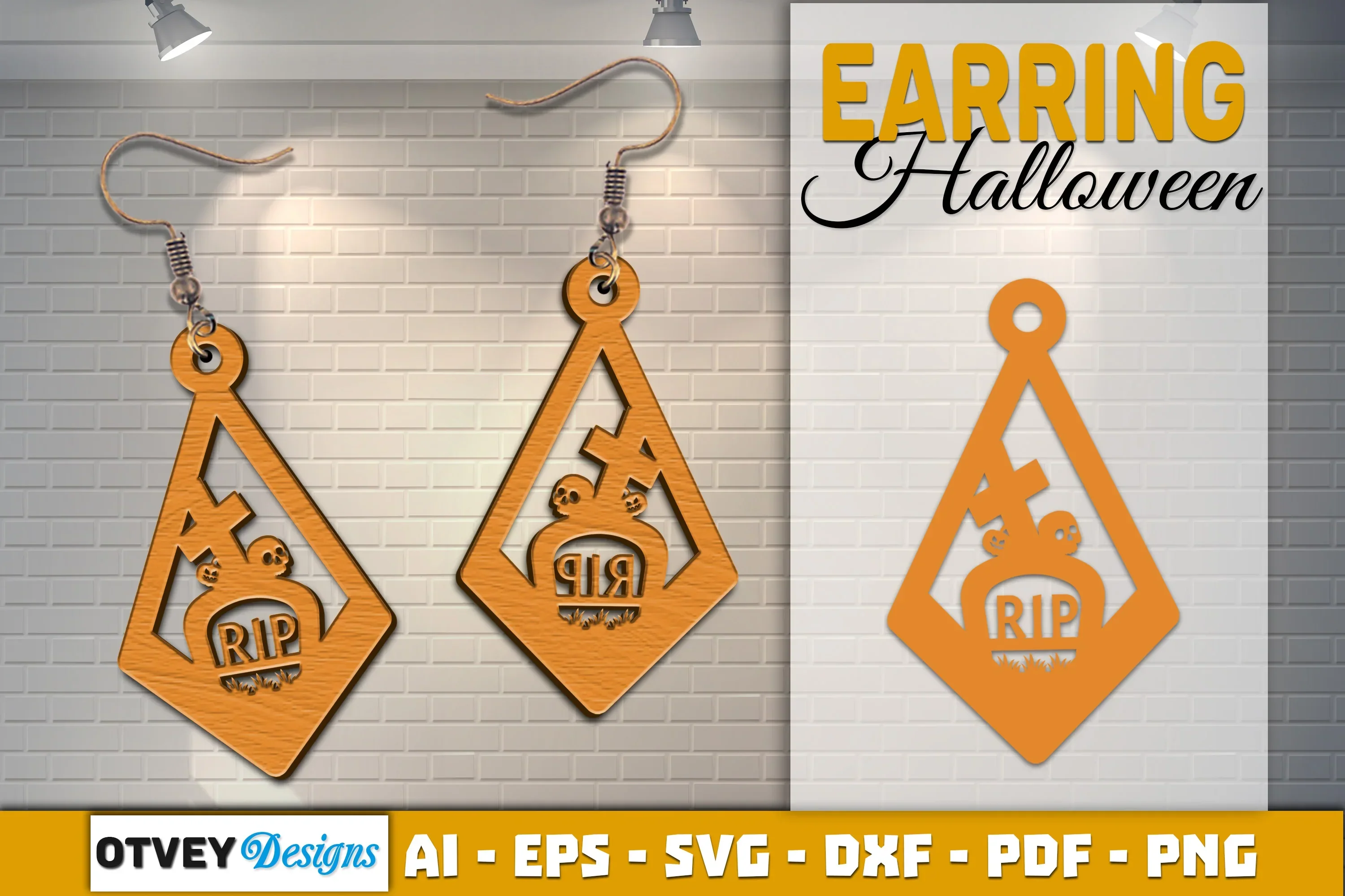Earring Halloween Lasercut SVG Bundle - Image 2