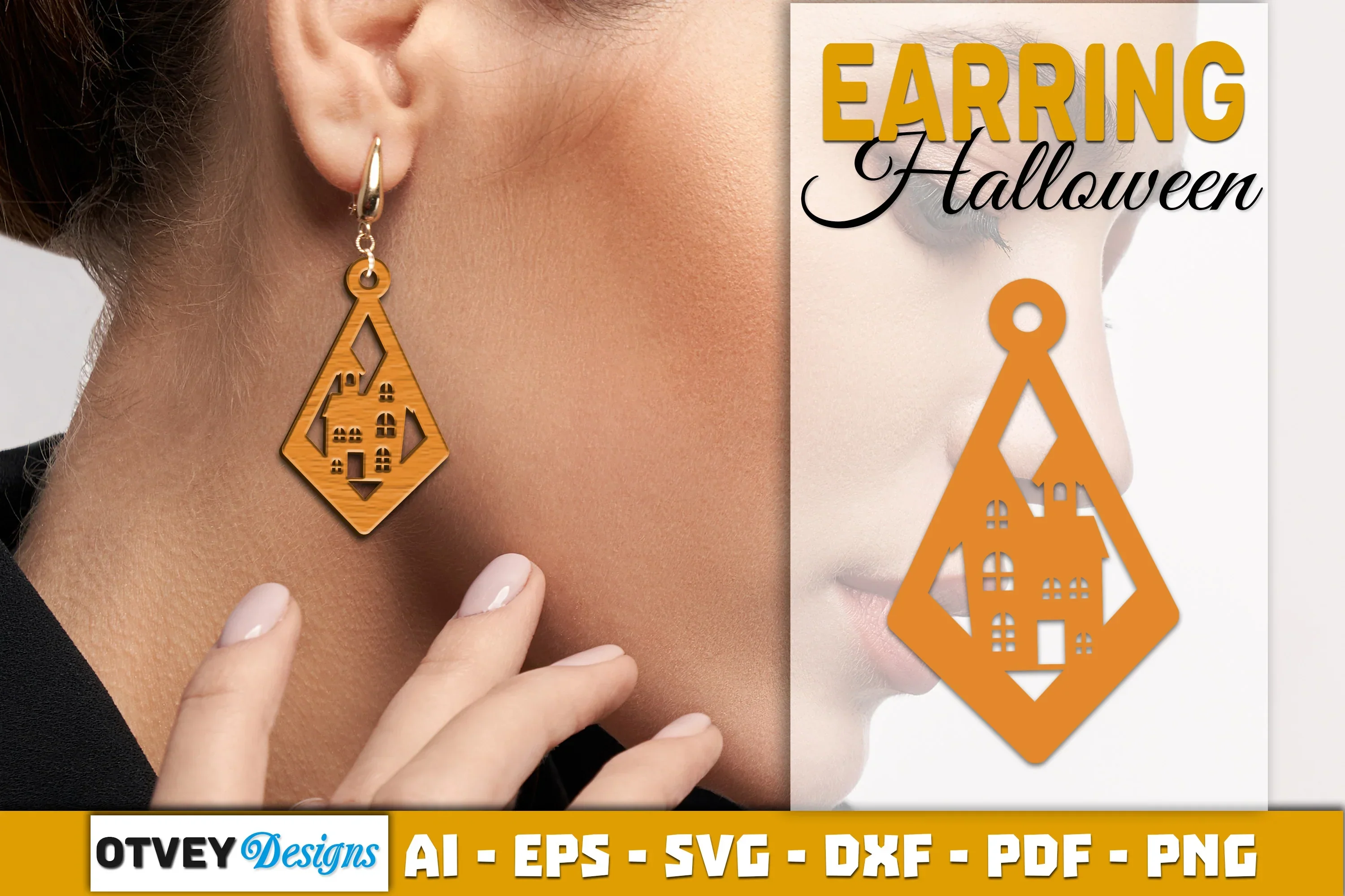Earring Halloween Lasercut SVG Bundle