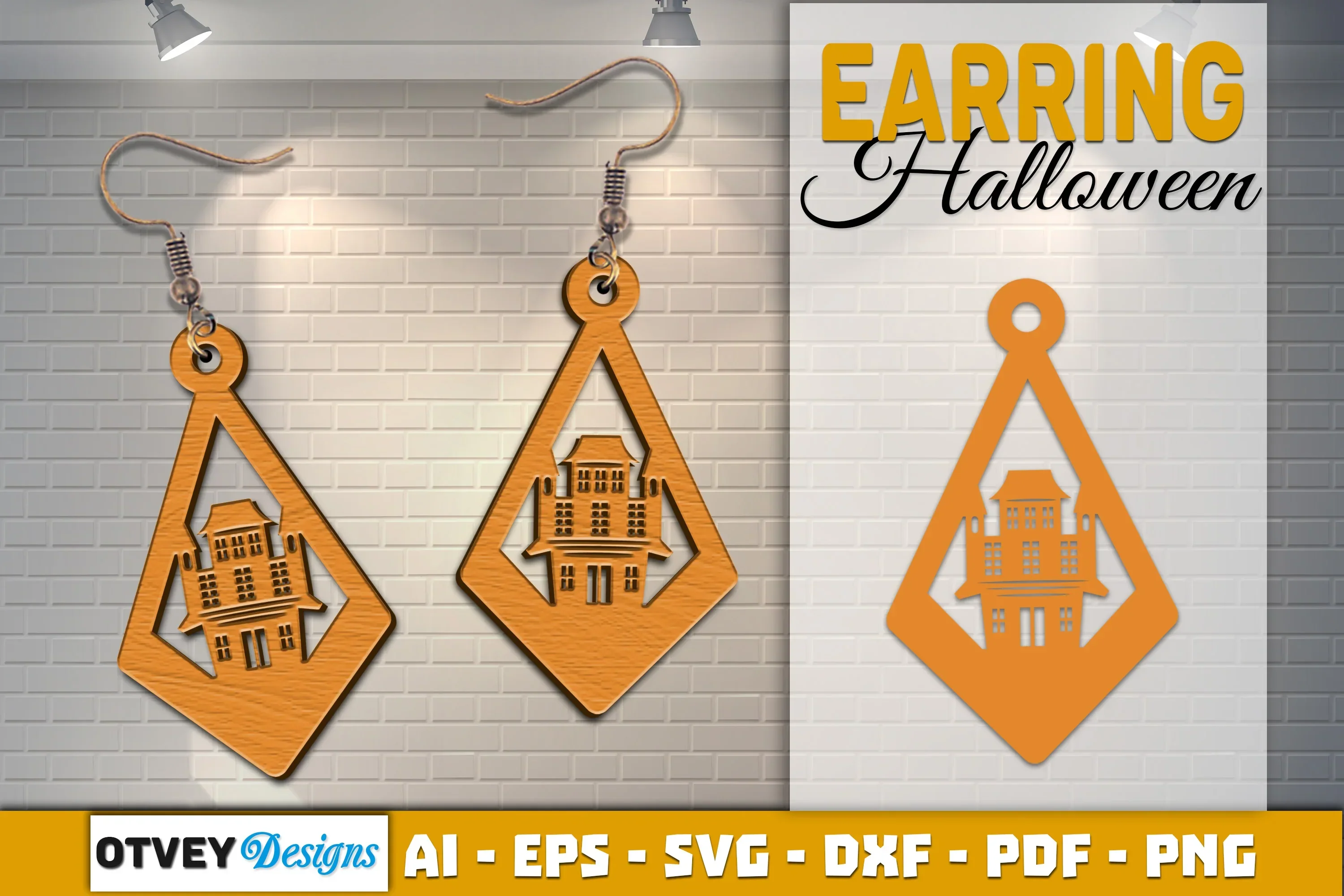 Earring Halloween Lasercut SVG Bundle - Image 2