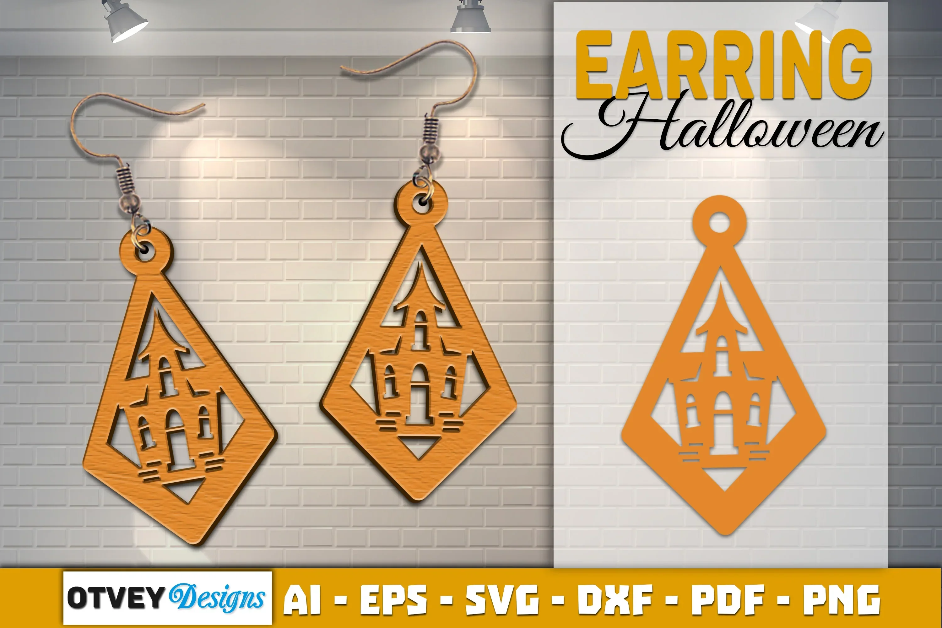 Earring Halloween Lasercut SVG Bundle - Image 2
