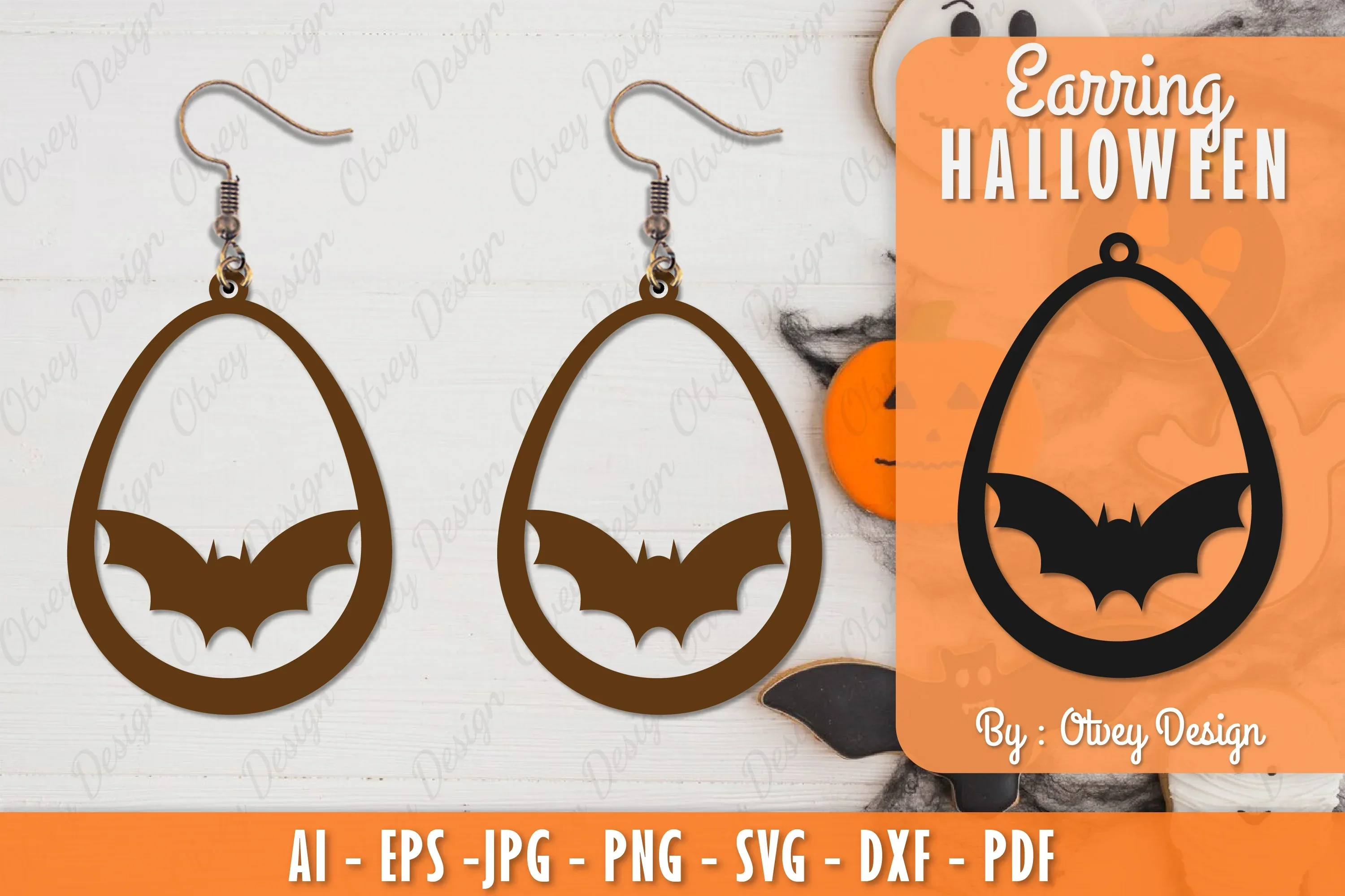 Earring Halloween Lasercut SVG Bundle