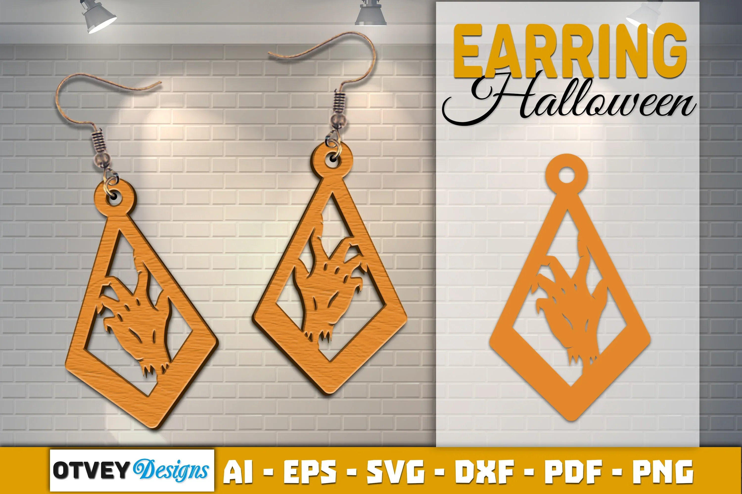 Earring Halloween Lasercut SVG Bundle - Image 2