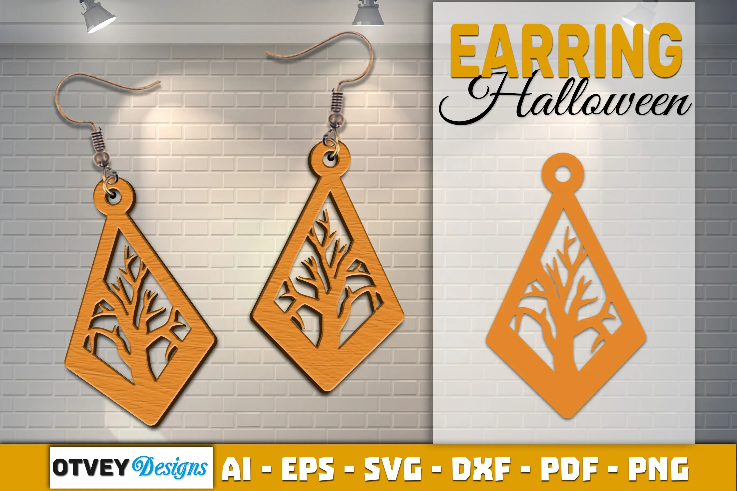 Earring Halloween Lasercut SVG Bundle - Image 2