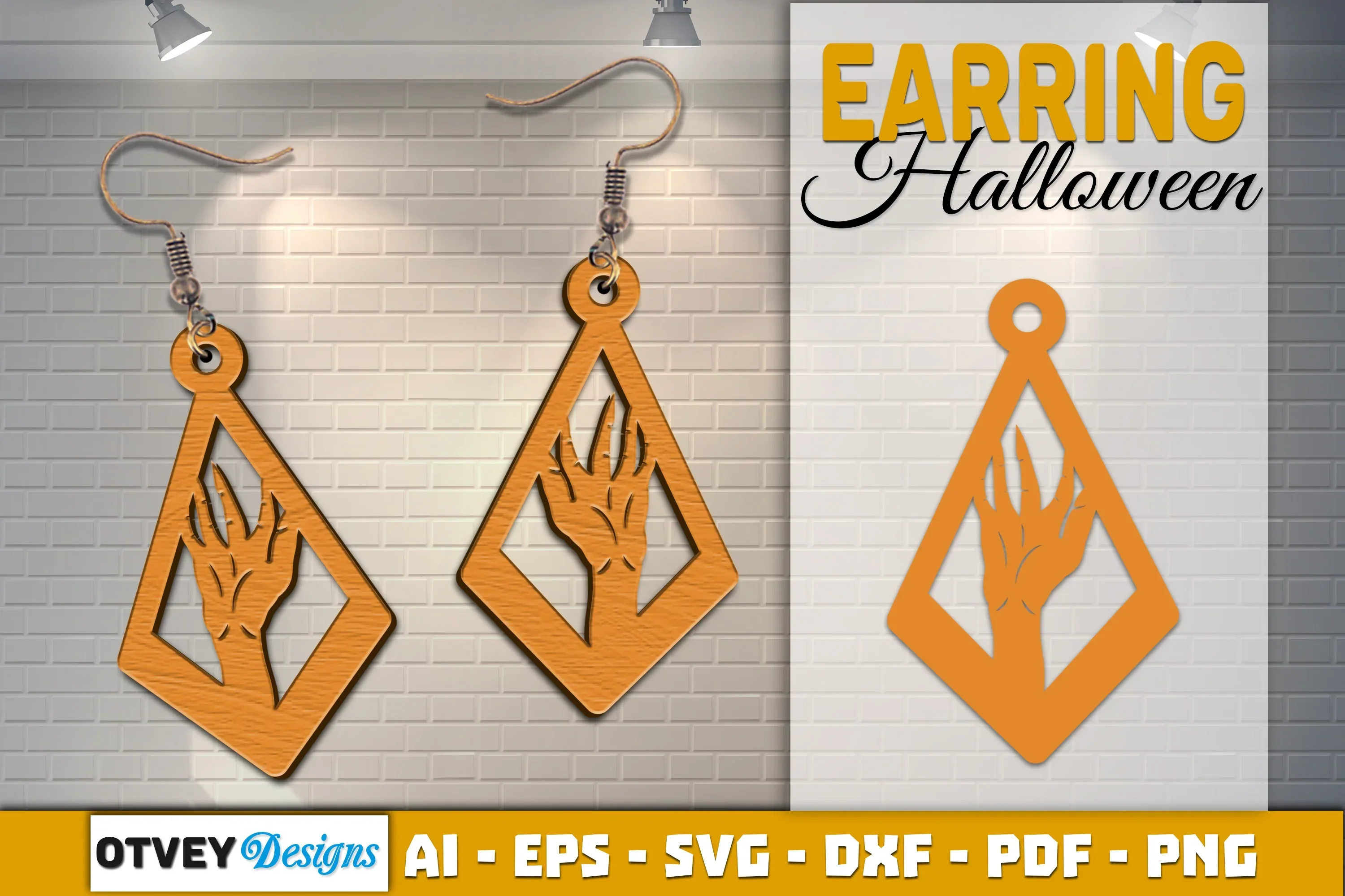 Earring Halloween Lasercut SVG Bundle - Image 2