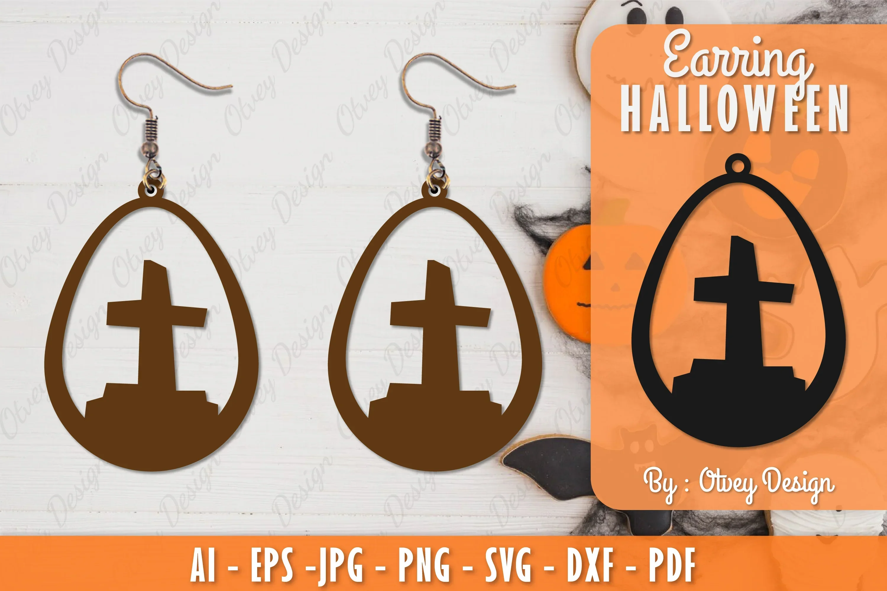 Earring Halloween Lasercut SVG Bundle