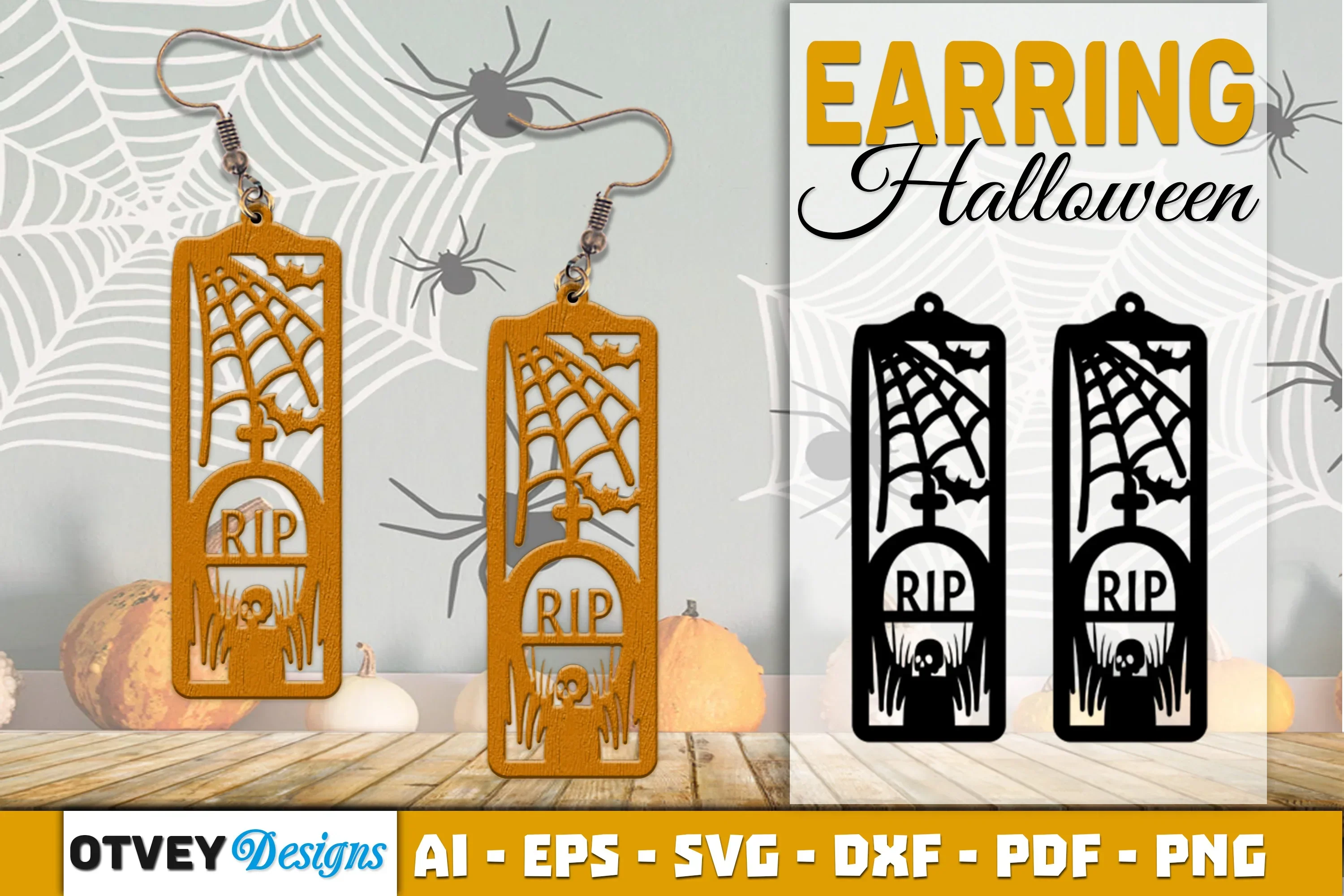 Earring Halloween Lasercut SVG Bundle128