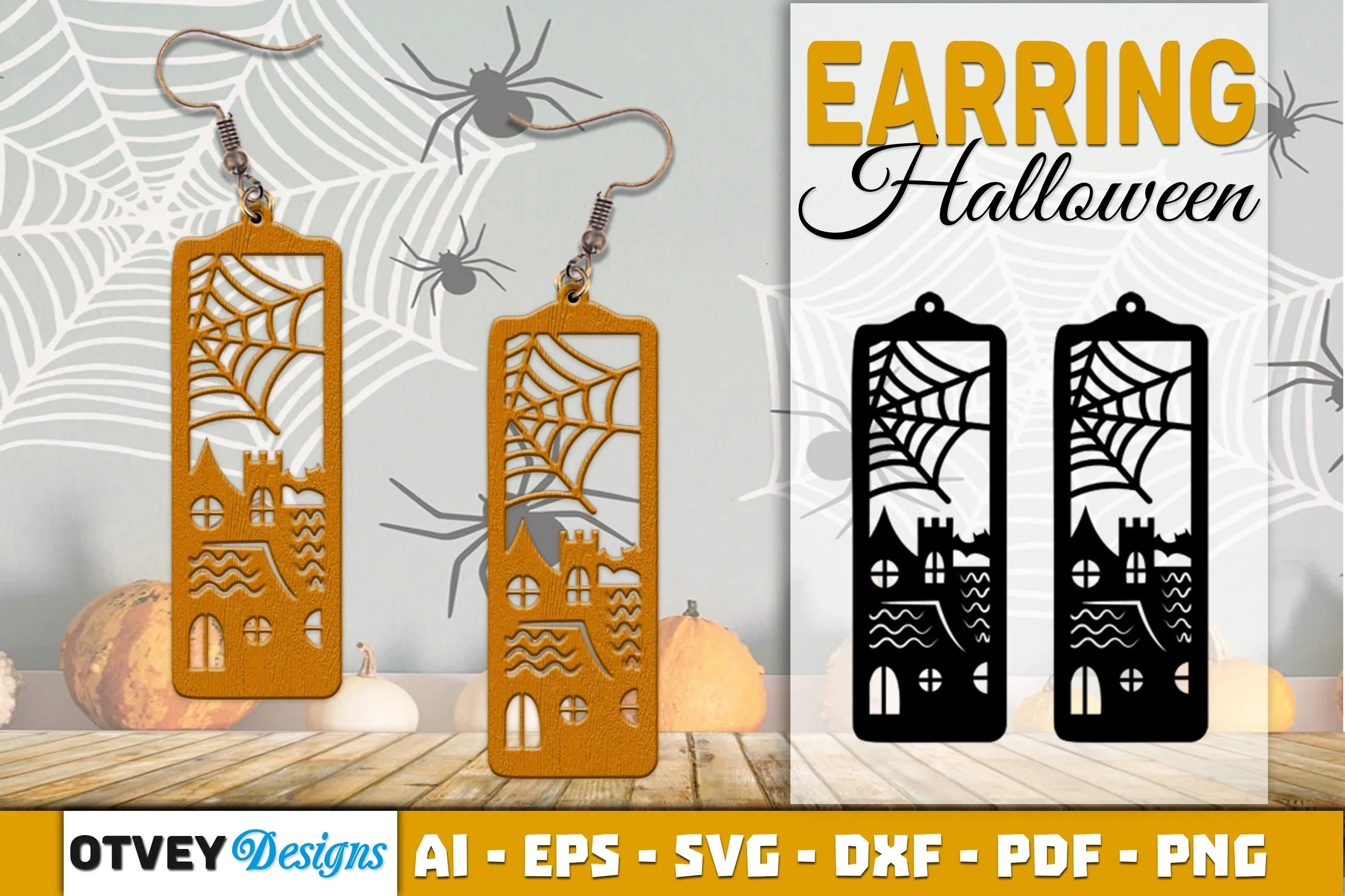 Earring Halloween Lasercut SVG Bundle133