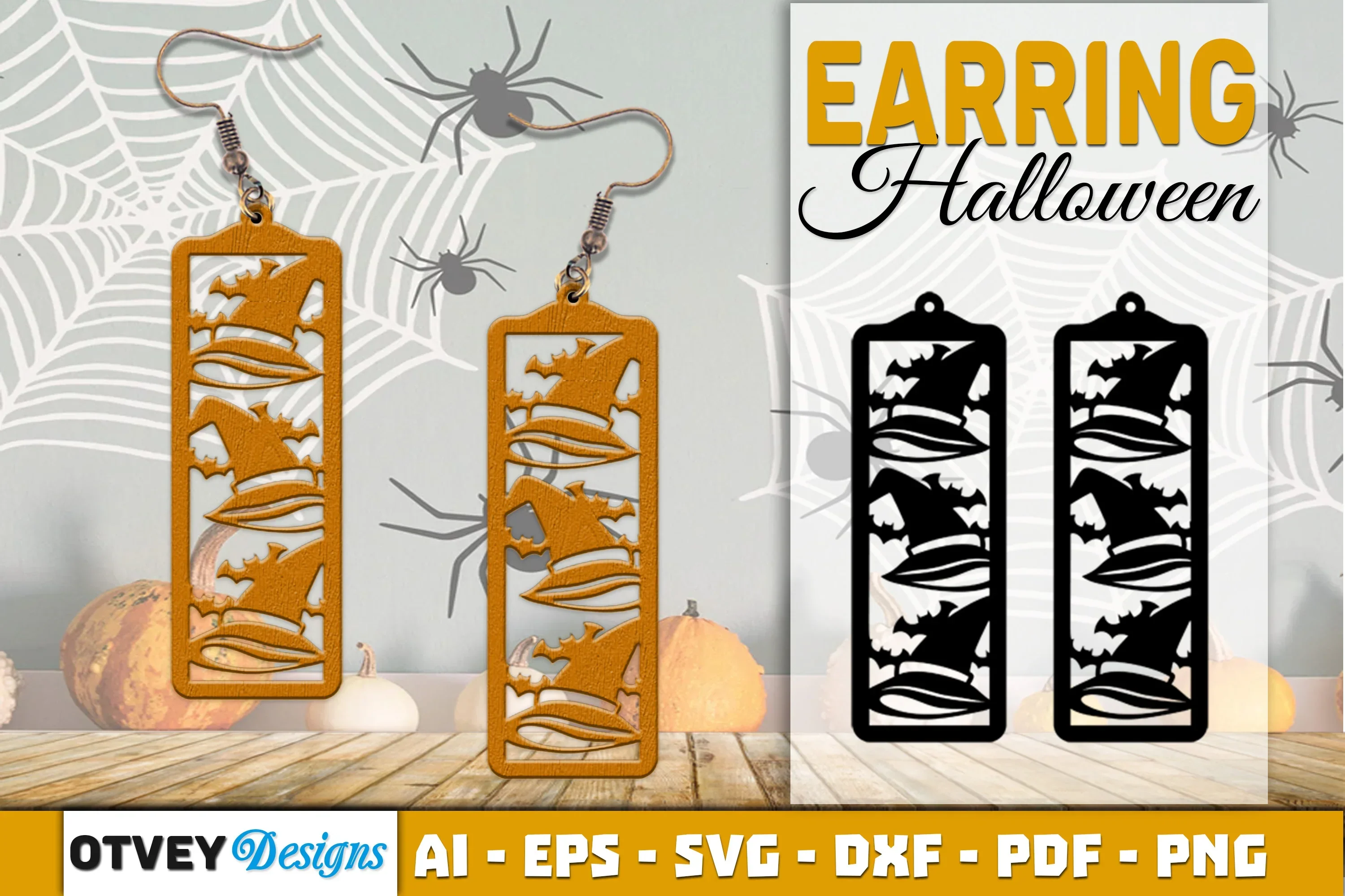 Earring Halloween Lasercut SVG Bundle21