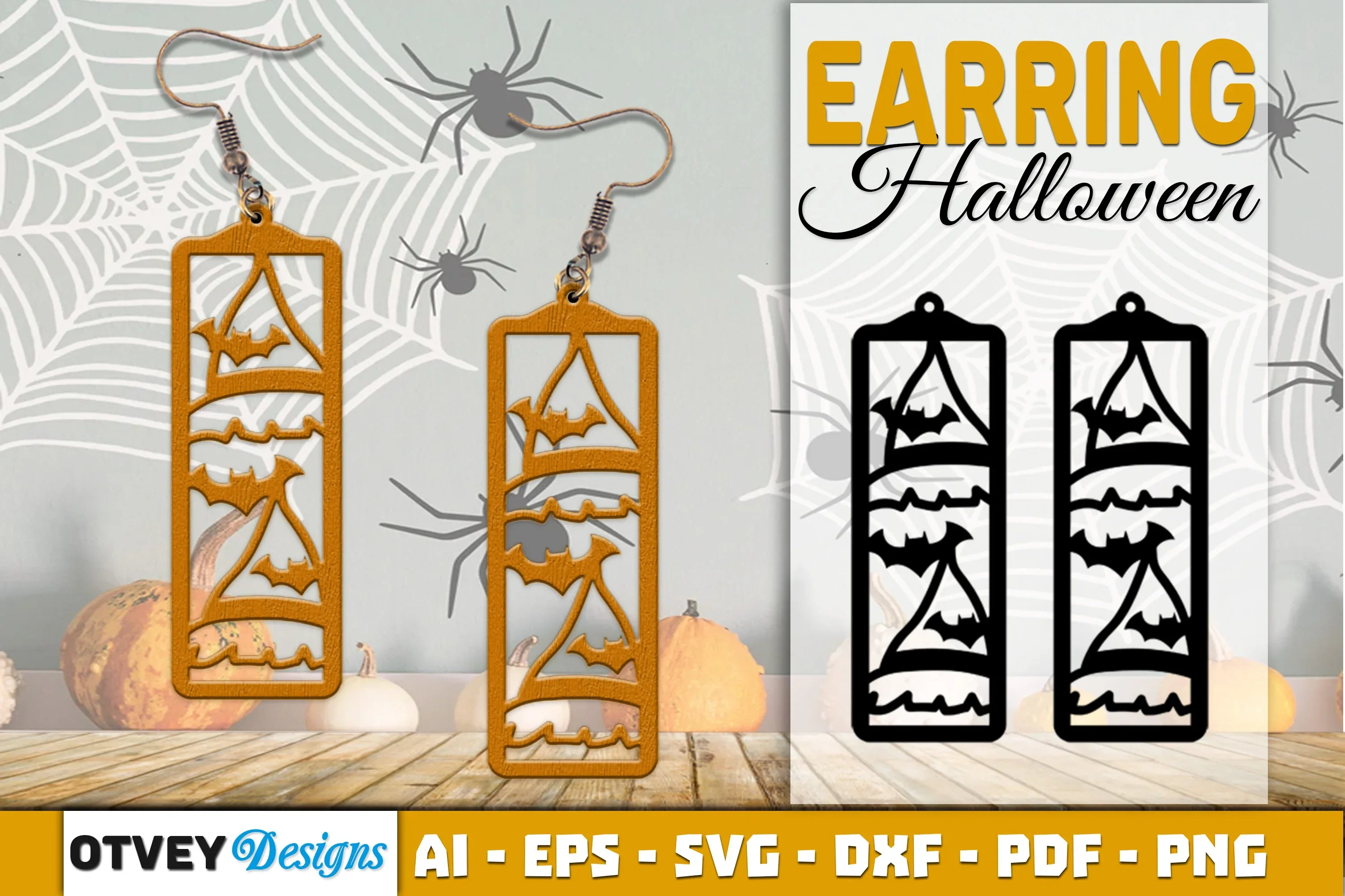 Earring Halloween Lasercut SVG Bundle22