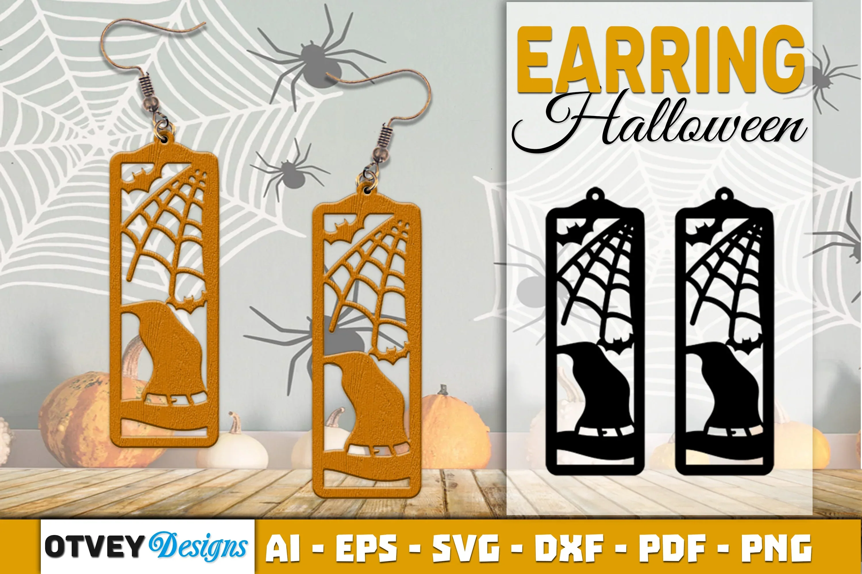 Earring Halloween Lasercut SVG Bundle23