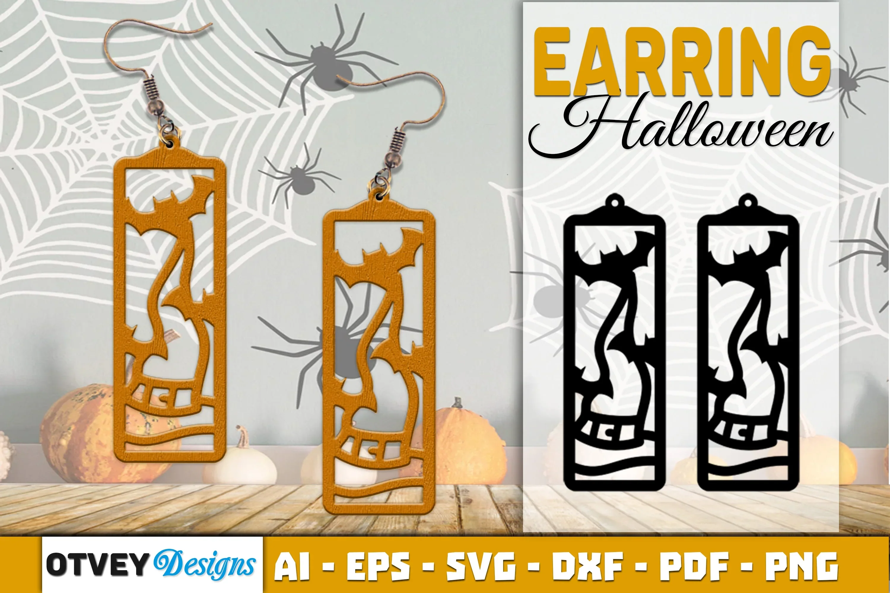 Earring Halloween Lasercut SVG Bundle25