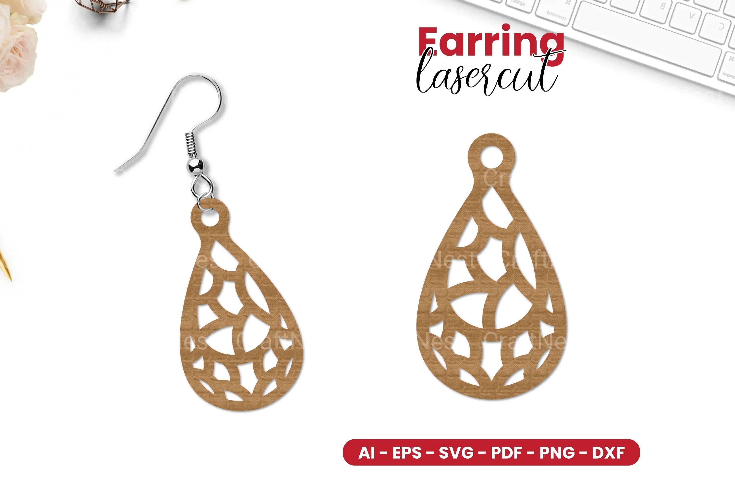 Earring Laser Cut SVG Bundle