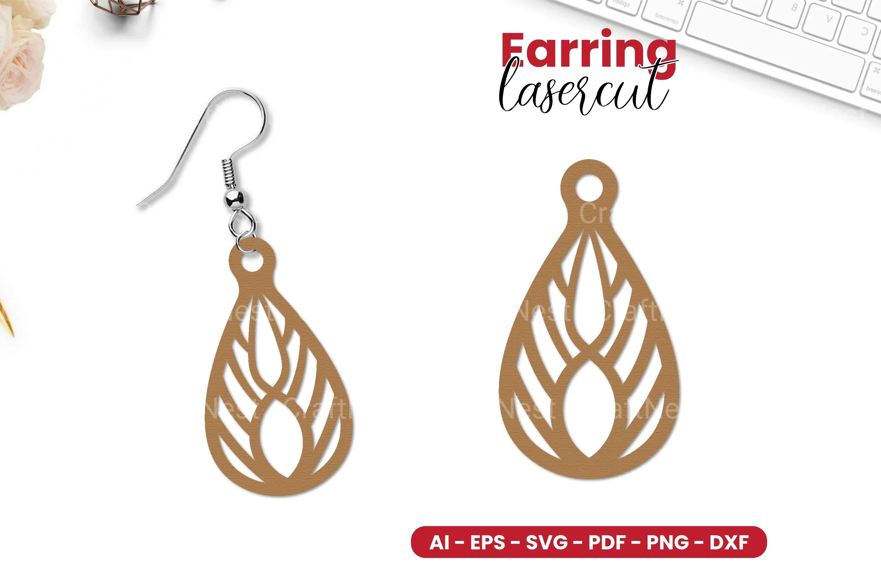 Earring Laser Cut SVG Bundle