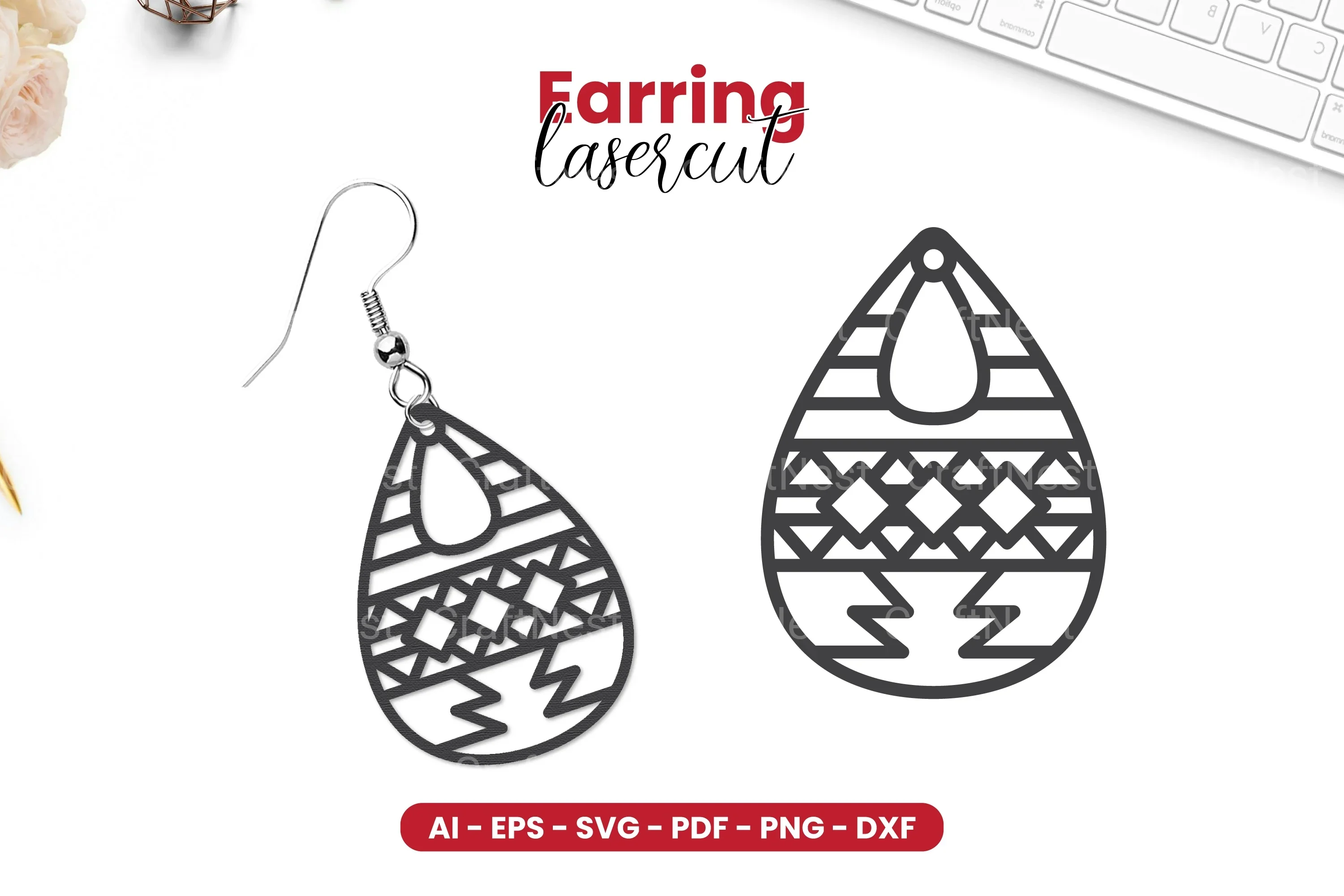 Earring Lasercut SVG Bundle - 41 Designs