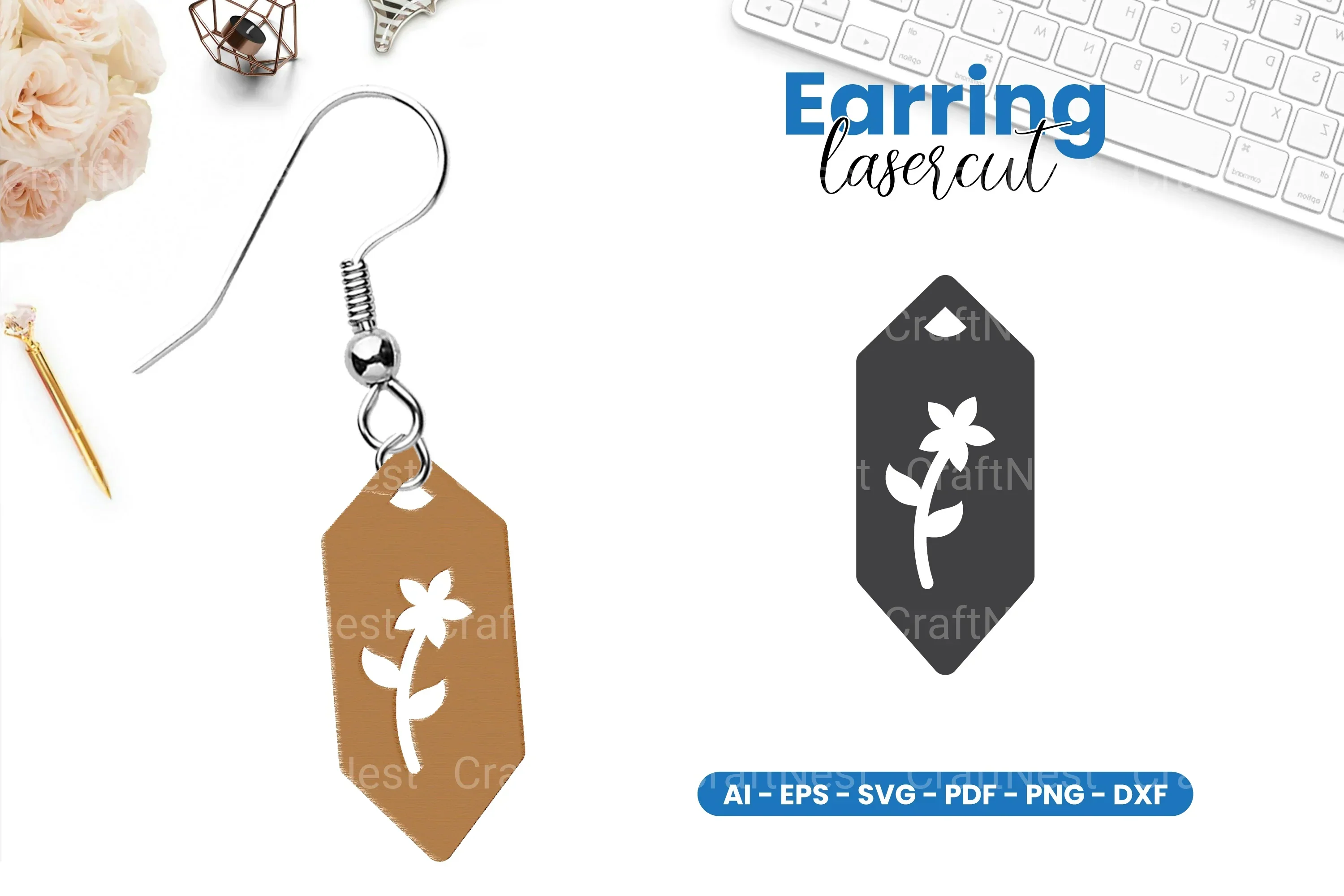 Earring Lasercut SVG Bundle - 47 Designs