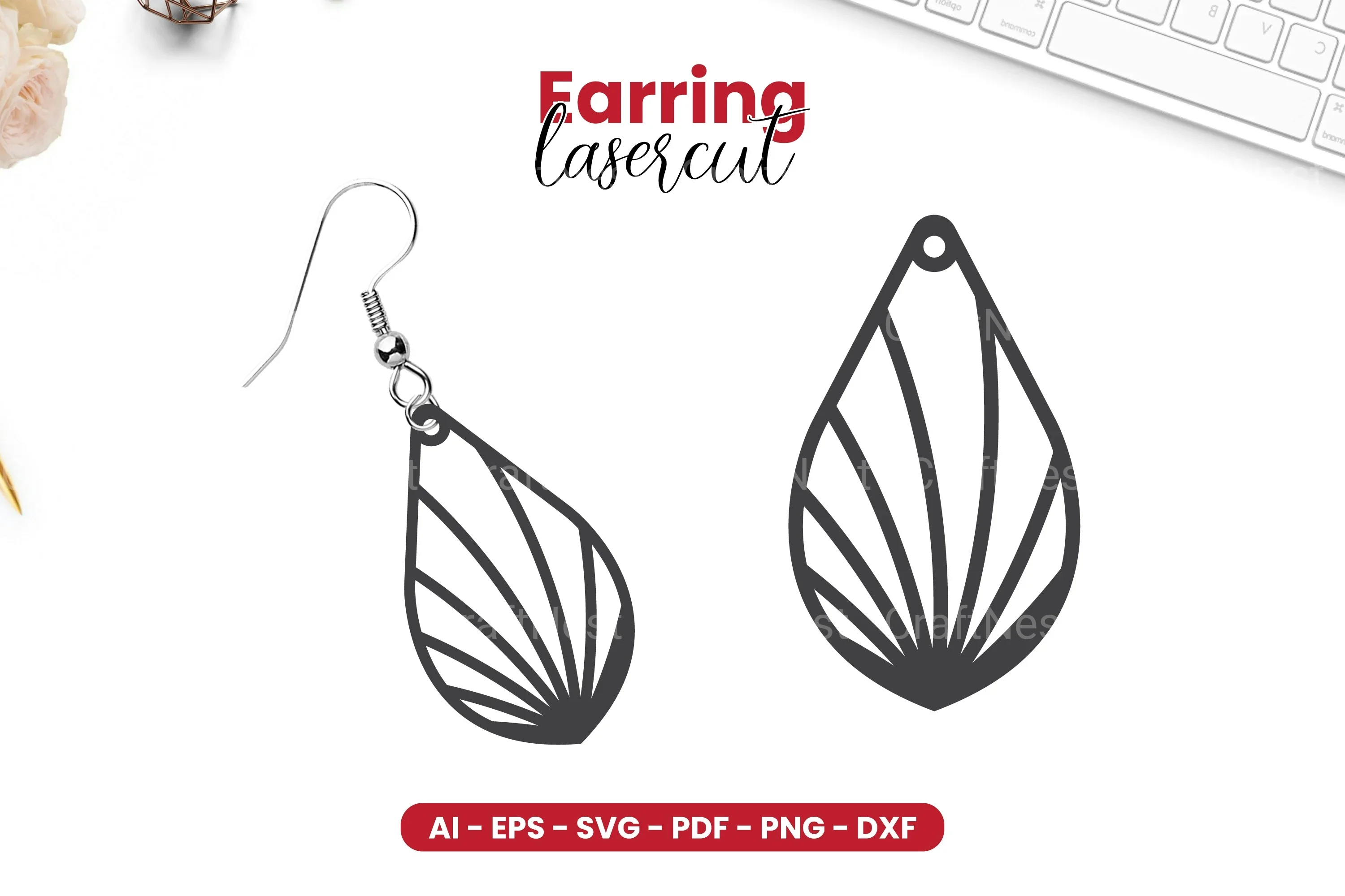 Earring Lasercut SVG Bundle - 72 Designs
