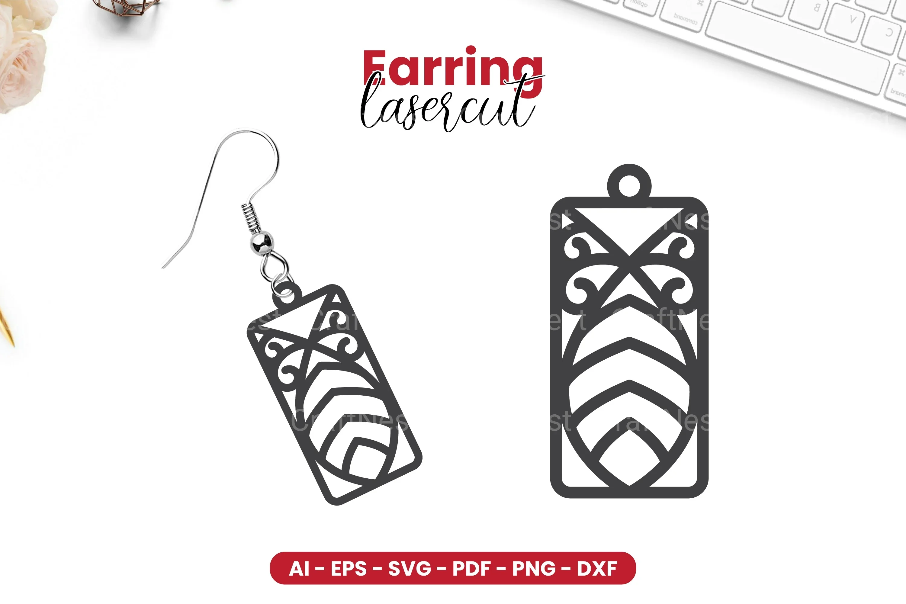 Earring Lasercut SVG Bundle - 79 Designs