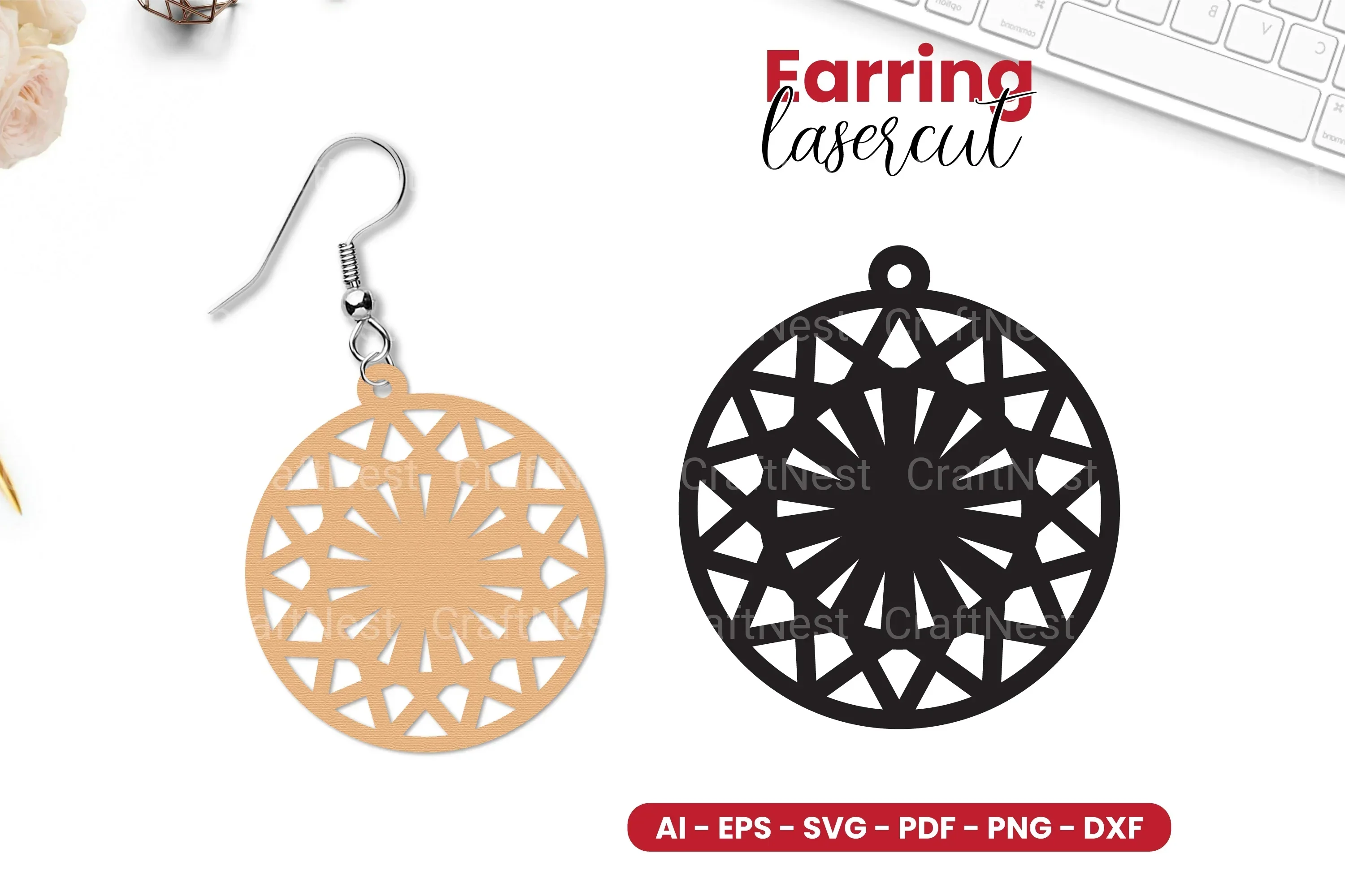 Earring Lasercut SVG Bundle - 85 Designs