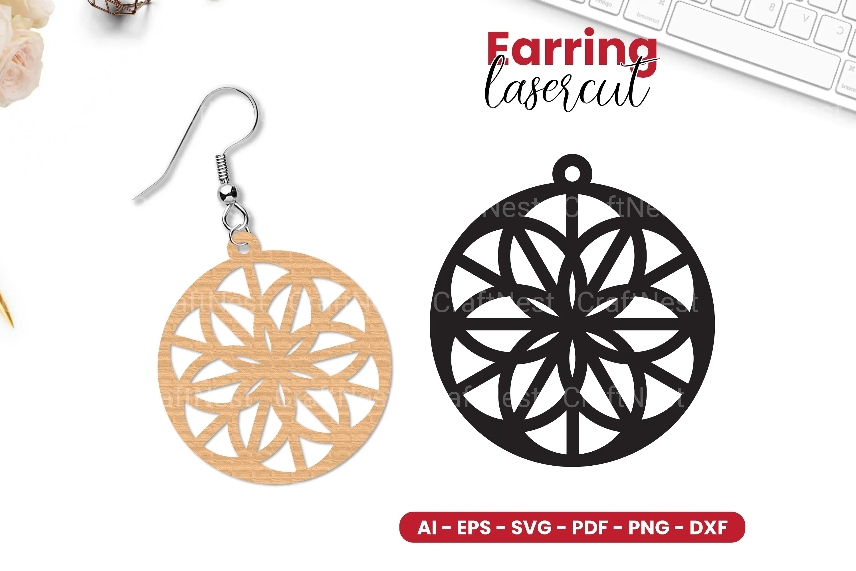 Earring Lasercut SVG Bundle