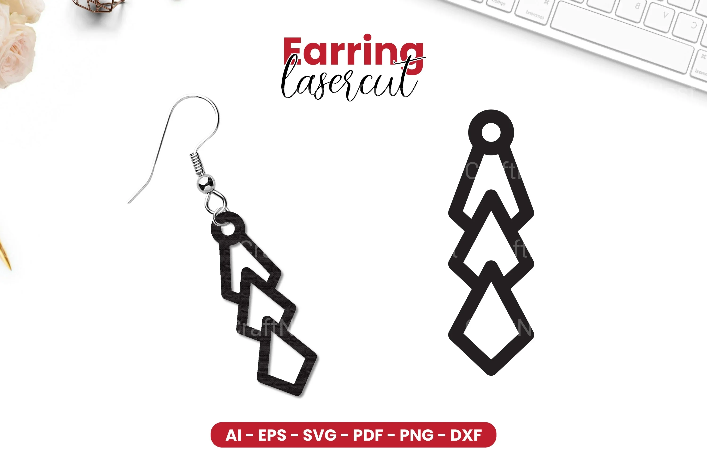 Earring Lasercut SVG Bundle
