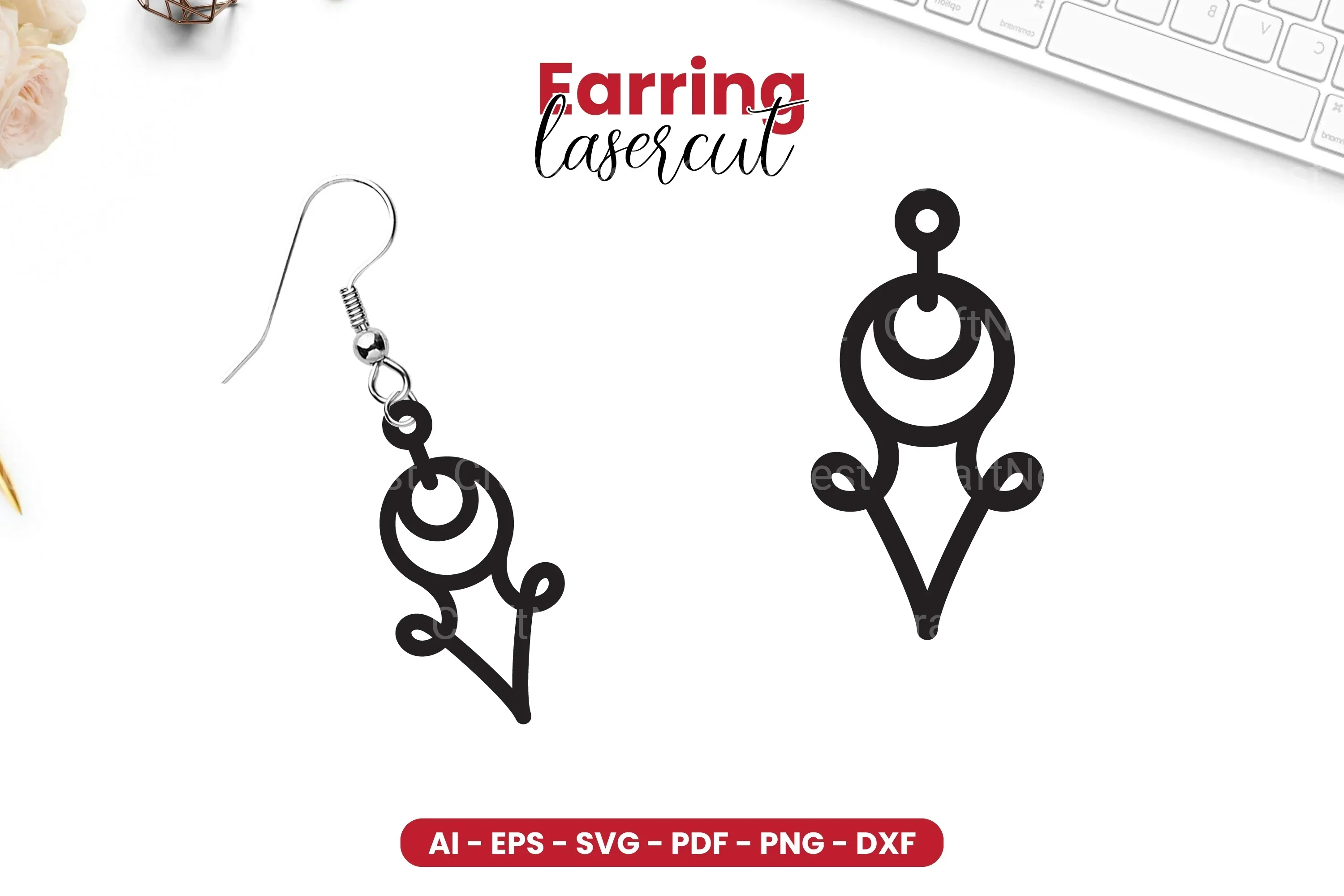 Earring Lasercut SVG Bundle