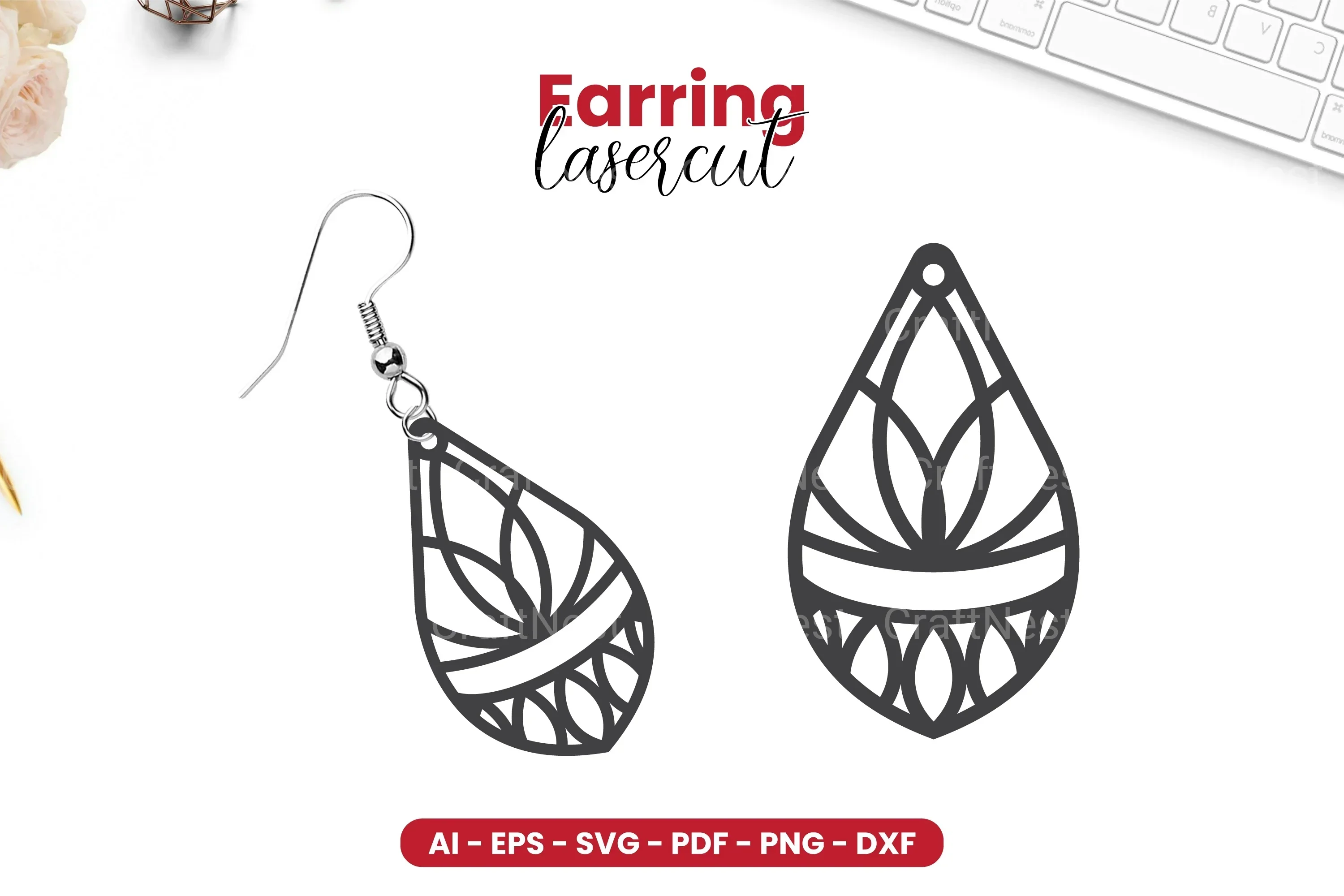 Earring Lasercut SVG Bundle